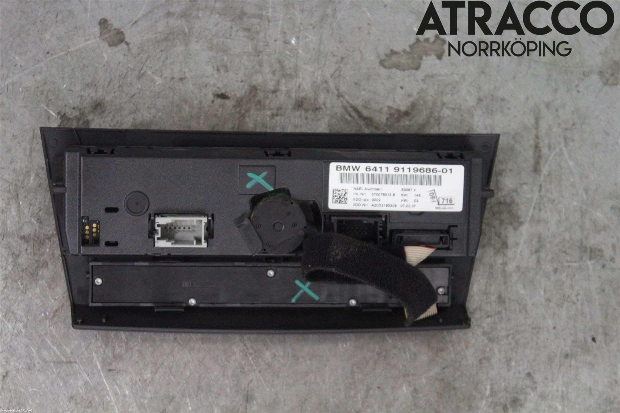 BMW 3 E90/91 SED/TOU 05-12 Varmeapparat Panel(Regulering)