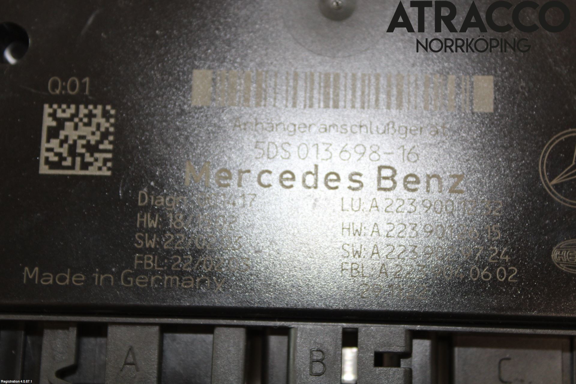 Mercedes-Benz MB GLC-KLASS (X254) 22- Styreenhet Tilhengerfeste