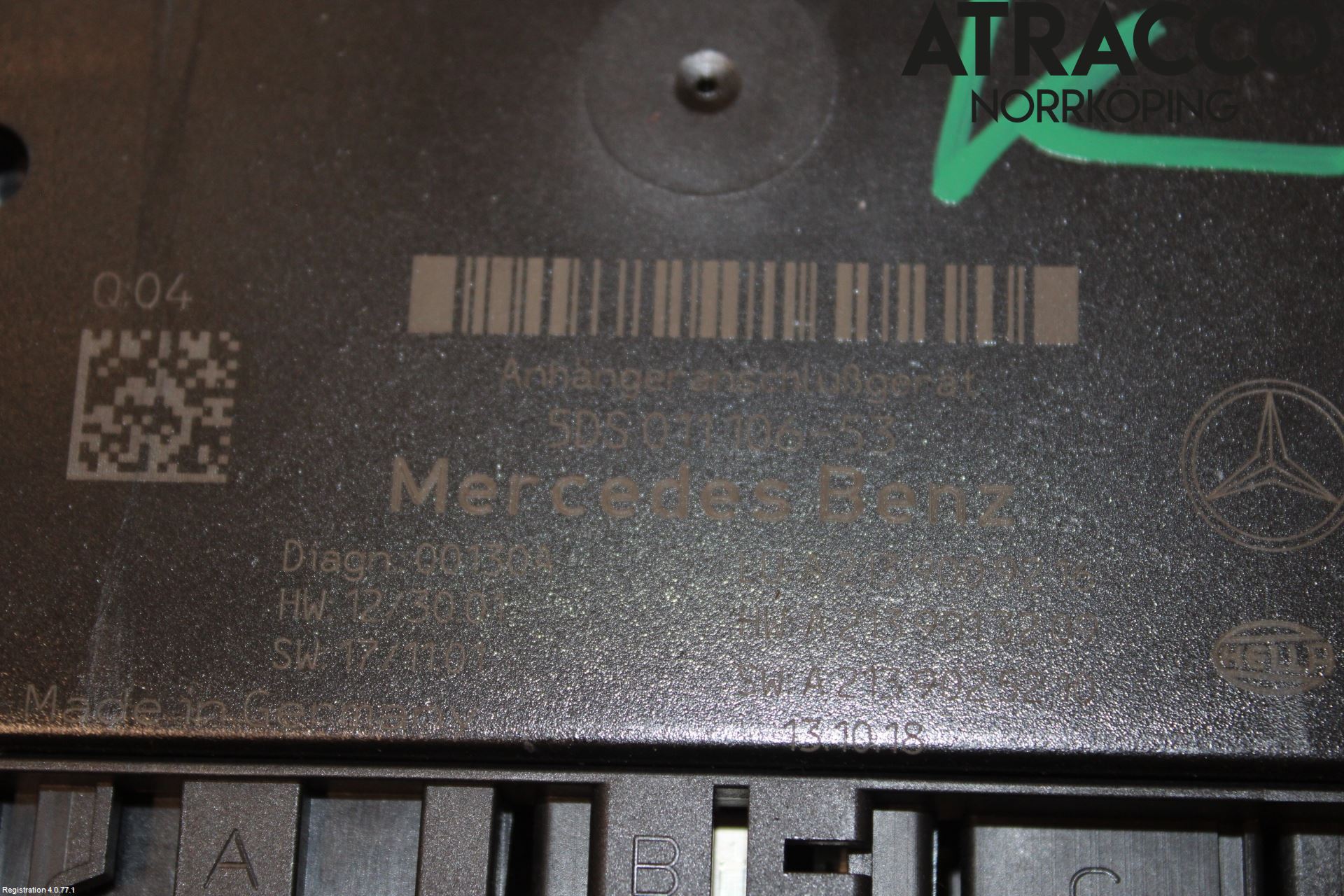 Mercedes-Benz MB C-KLASS (W205) 14-21 Styreenhet Tilhengerfeste