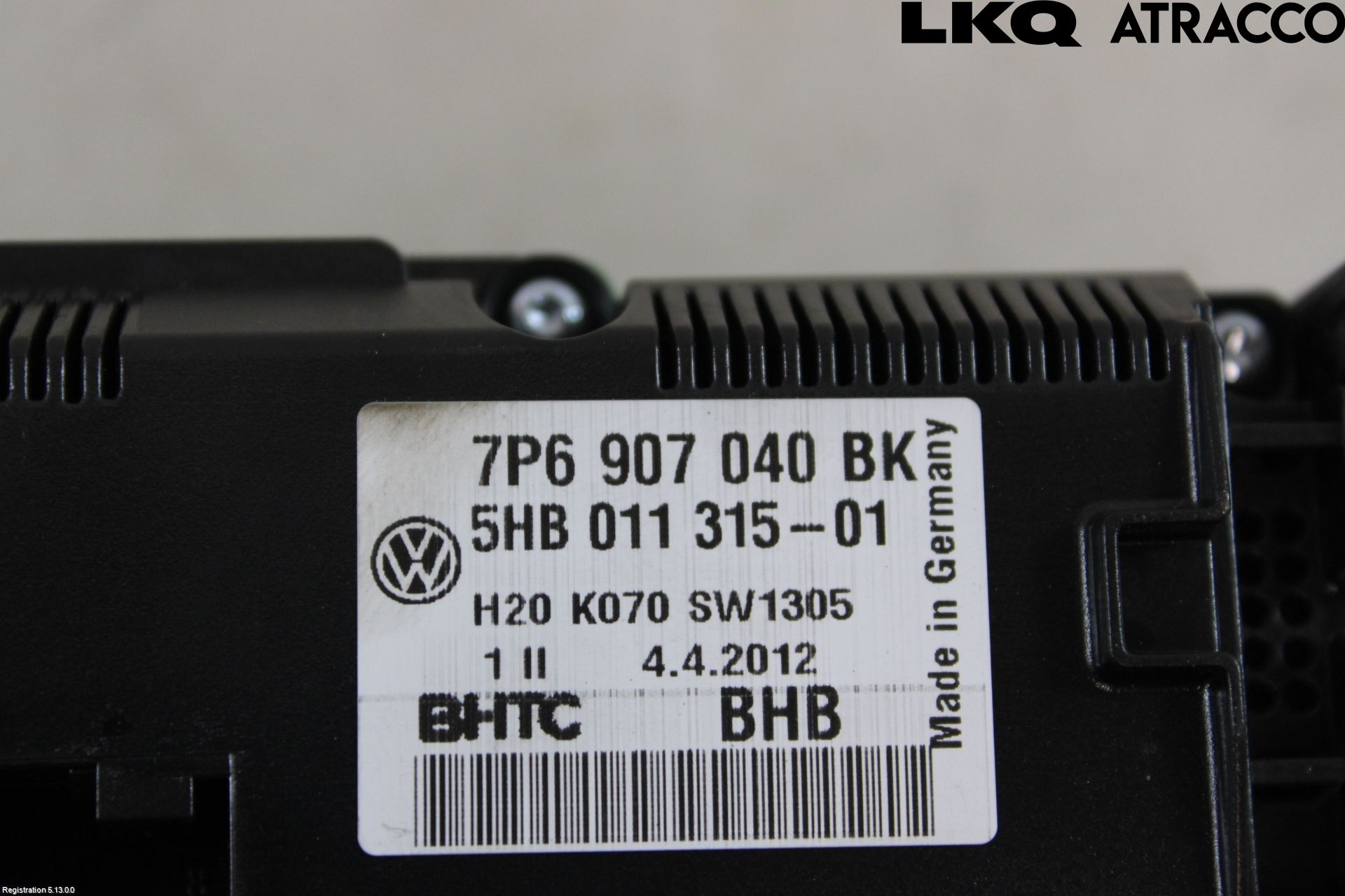 Volkswagen VW TOUAREG 7P 11-18 Varmeapparat Panel(Regulering)