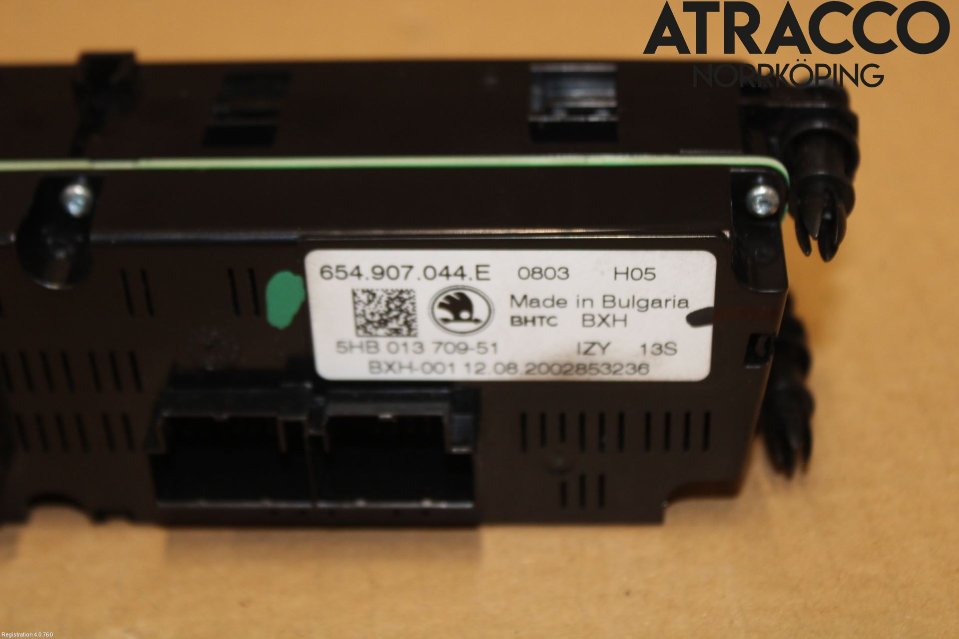 Skoda KAMIQ 20- Varmeapparat Panel(Regulering)