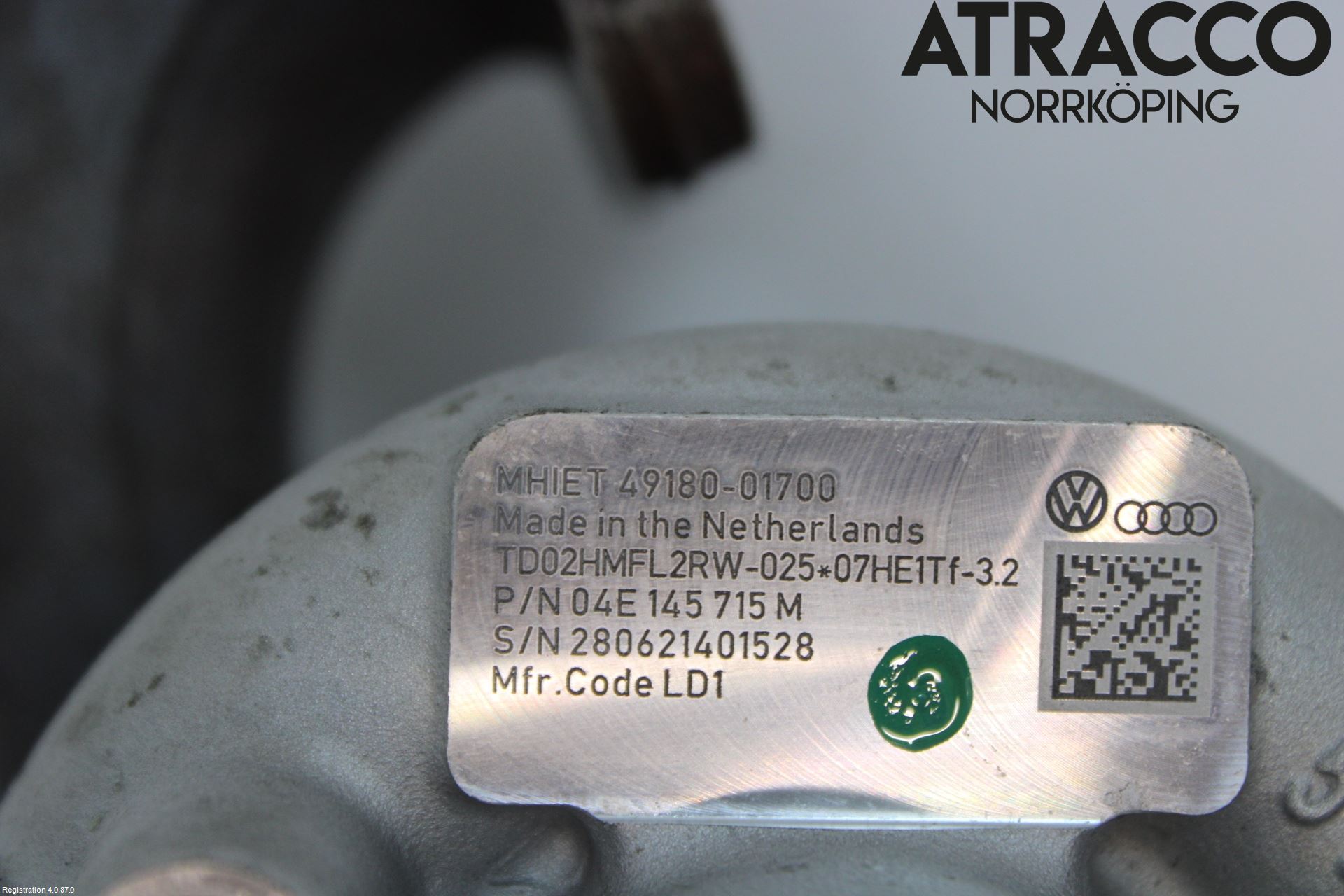 Volkswagen VW TIGUAN 16-24 Turboaggregat