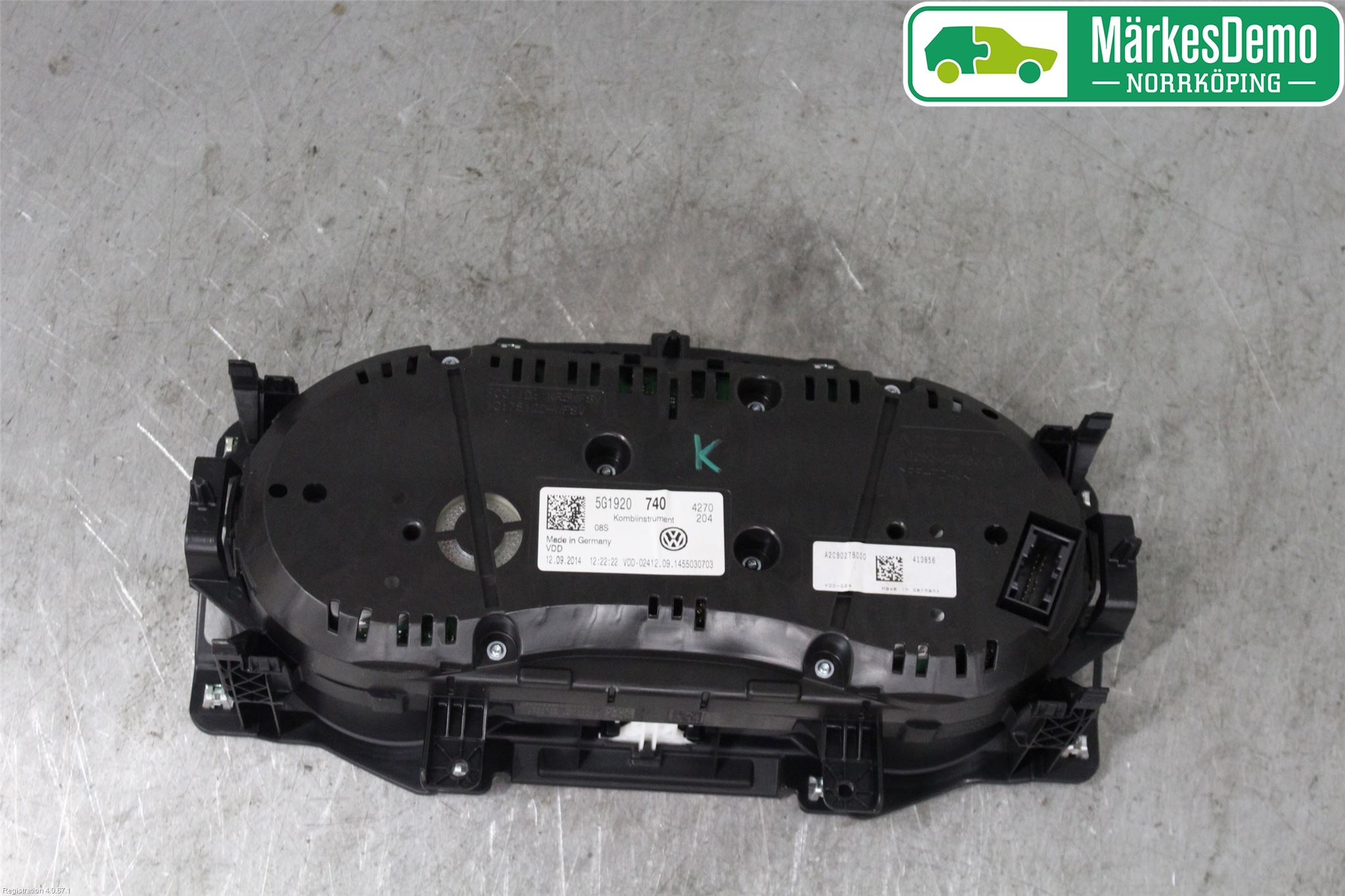 Volkswagen VW GOLF / E-GOLF VII 13-20 Instr Kombinert