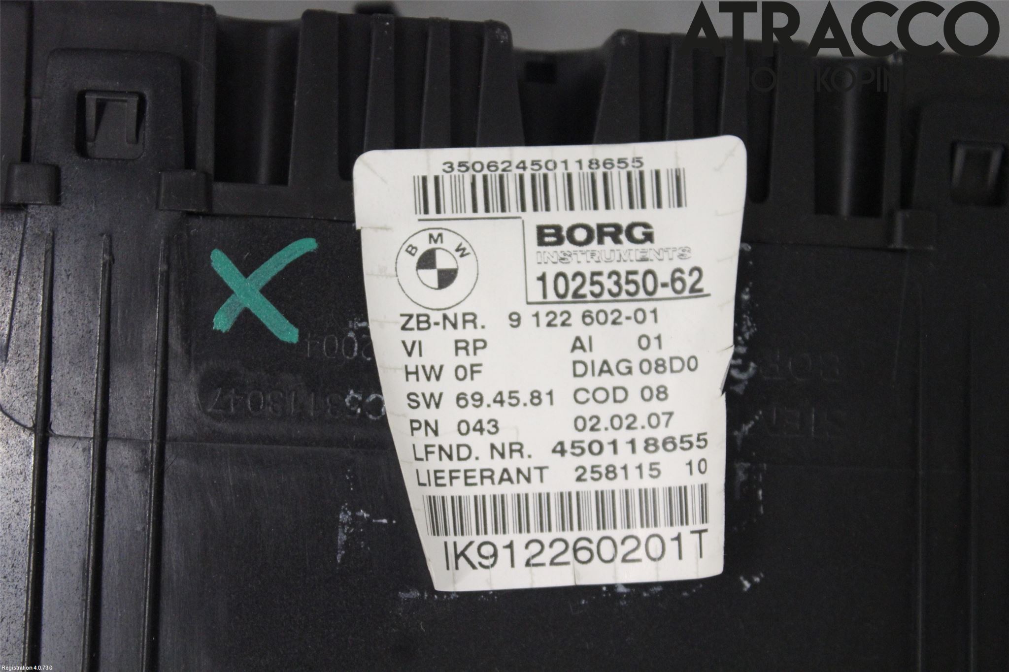 BMW 3 E90/91 SED/TOU 05-12 Instr Kombinert