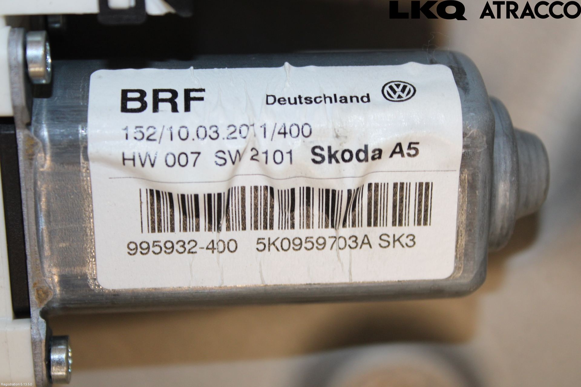 Skoda OCTAVIA (1Z) 05-13 Vindusheis El Komp