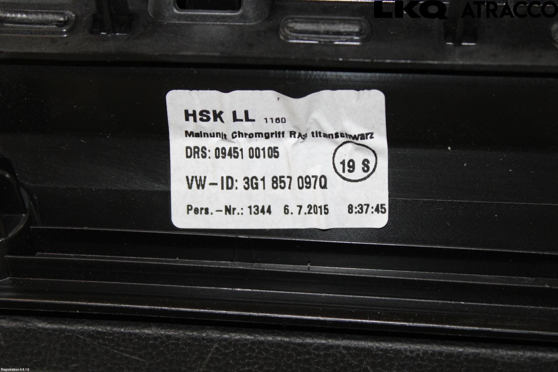 Volkswagen VW PASSAT 15-19 Innr Hanskerom
