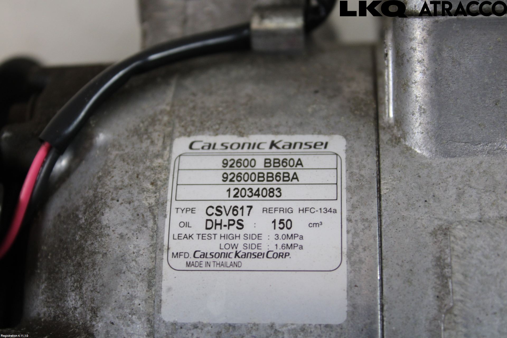 Nissan QASHQAI 10-14 Varme Ac Kompressor