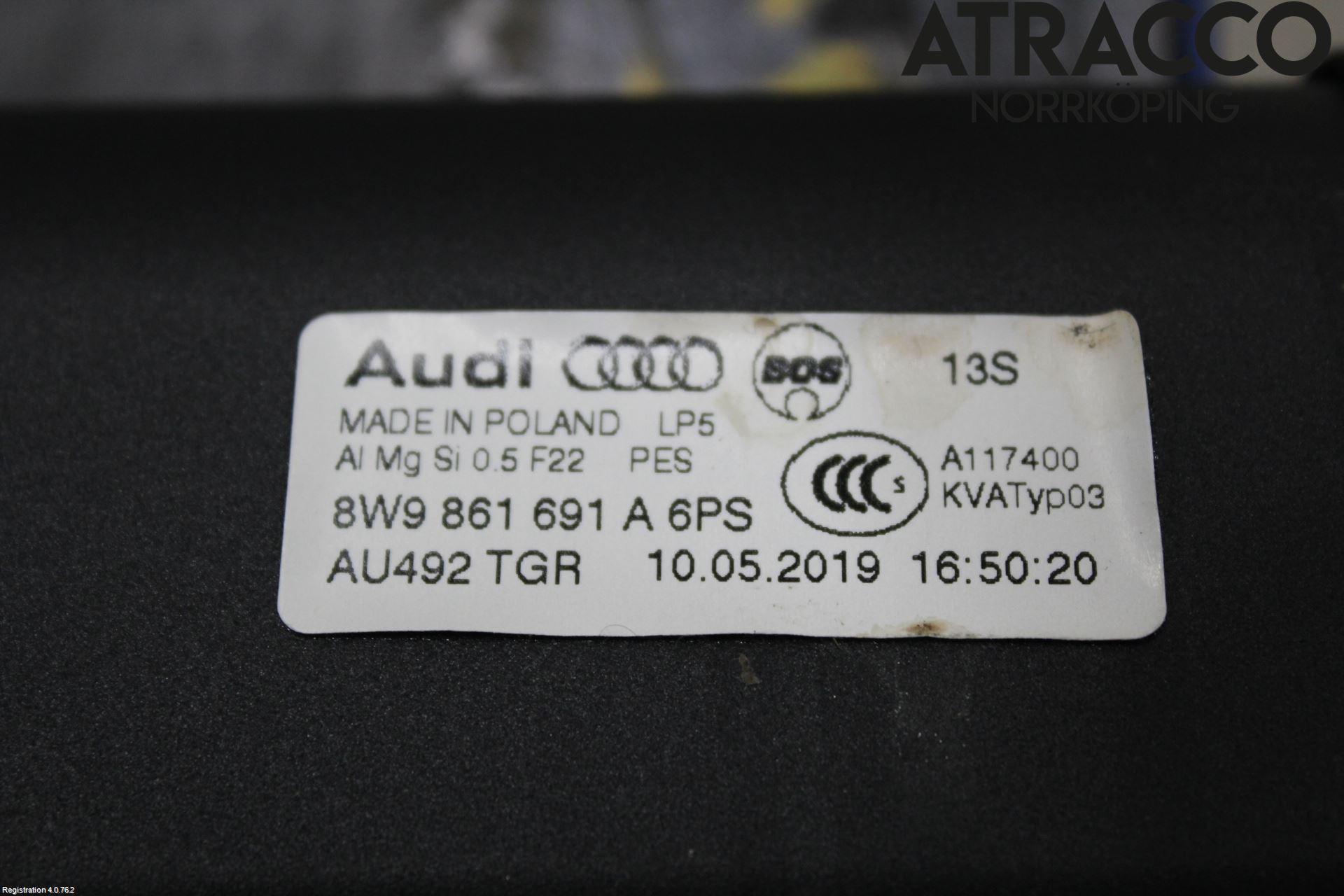 Audi A4/S4 B9 20- Innr Lastenett