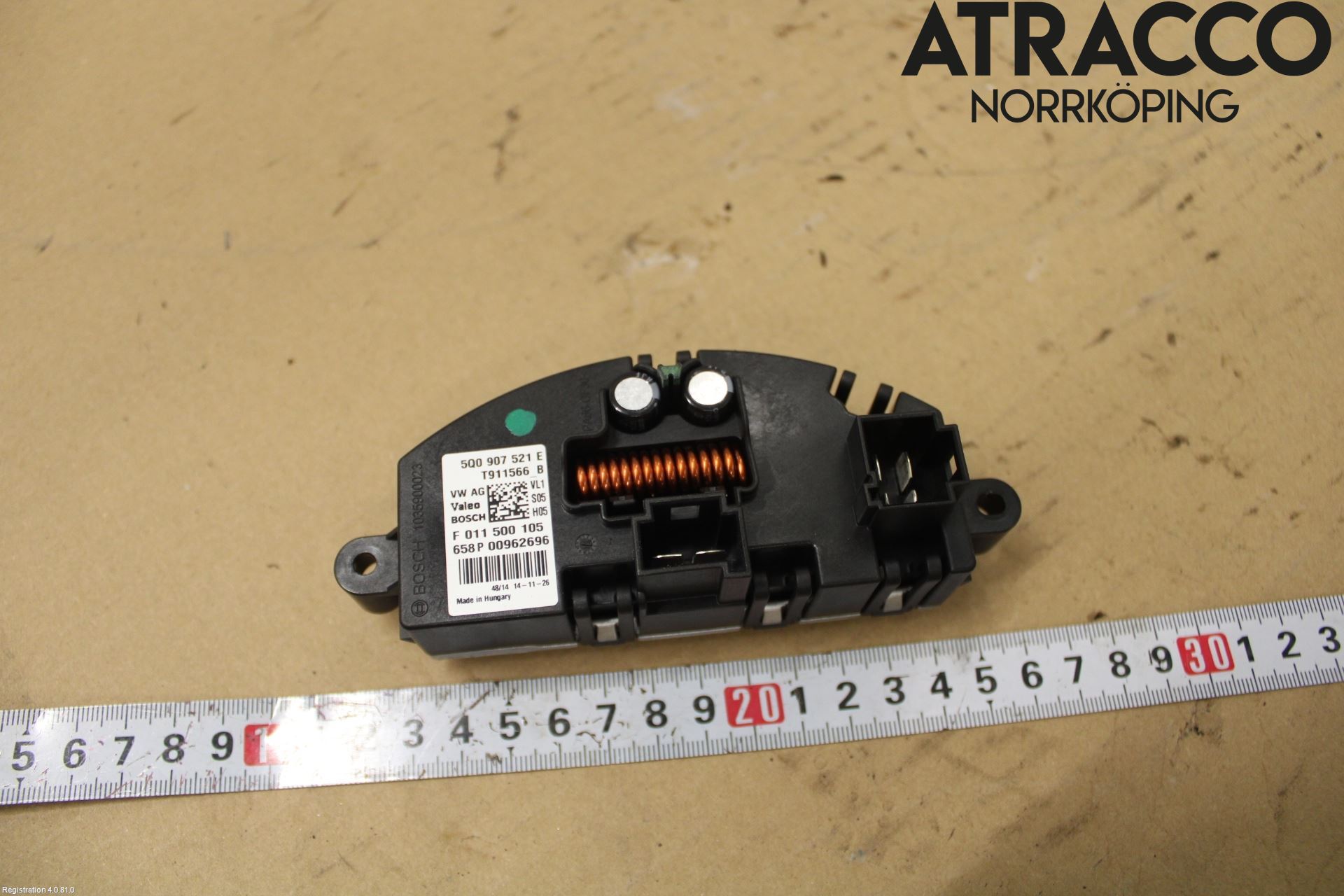 Volkswagen VW GOLF / E-GOLF VII 13-20 Varmeapparat Viftemotstand