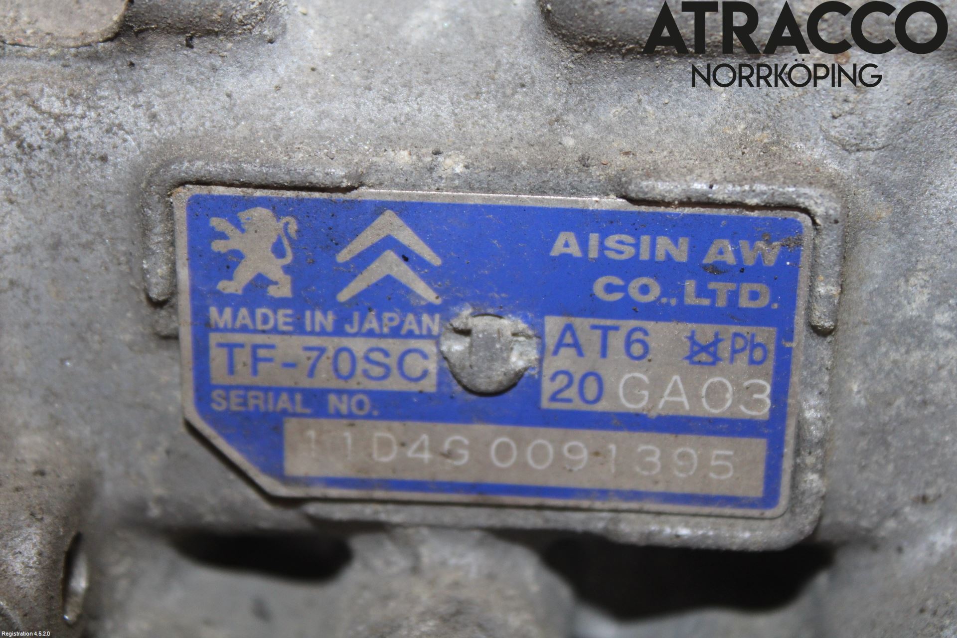 Peugeot 508 11-18 Gearkasse Automat
