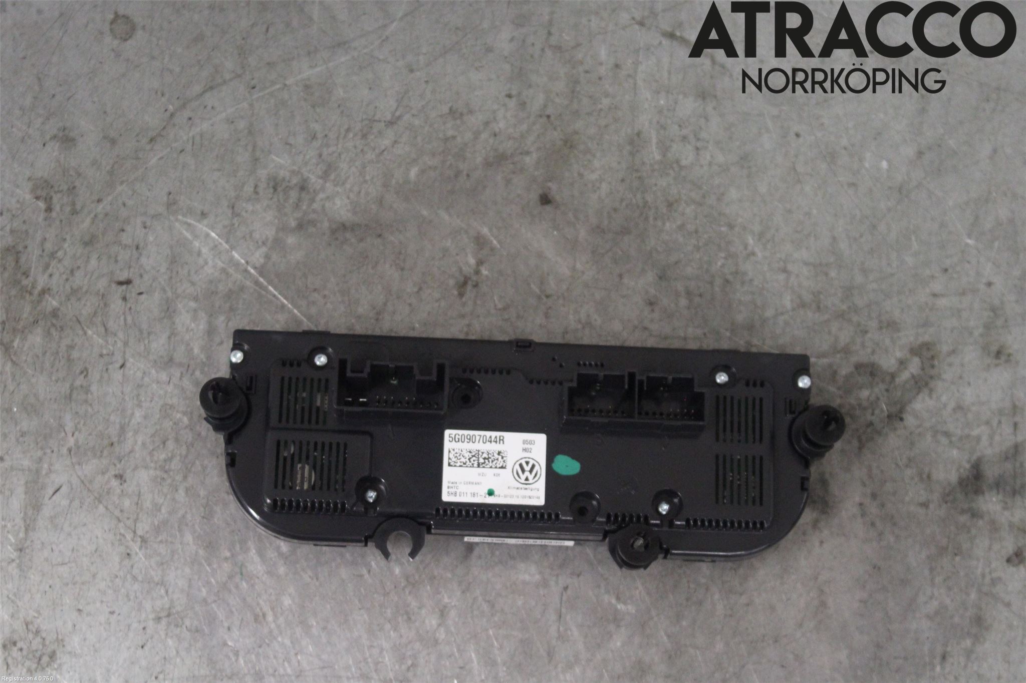 Volkswagen VW GOLF / E-GOLF VII 13-20 Varmeapparat Panel(Regulering)