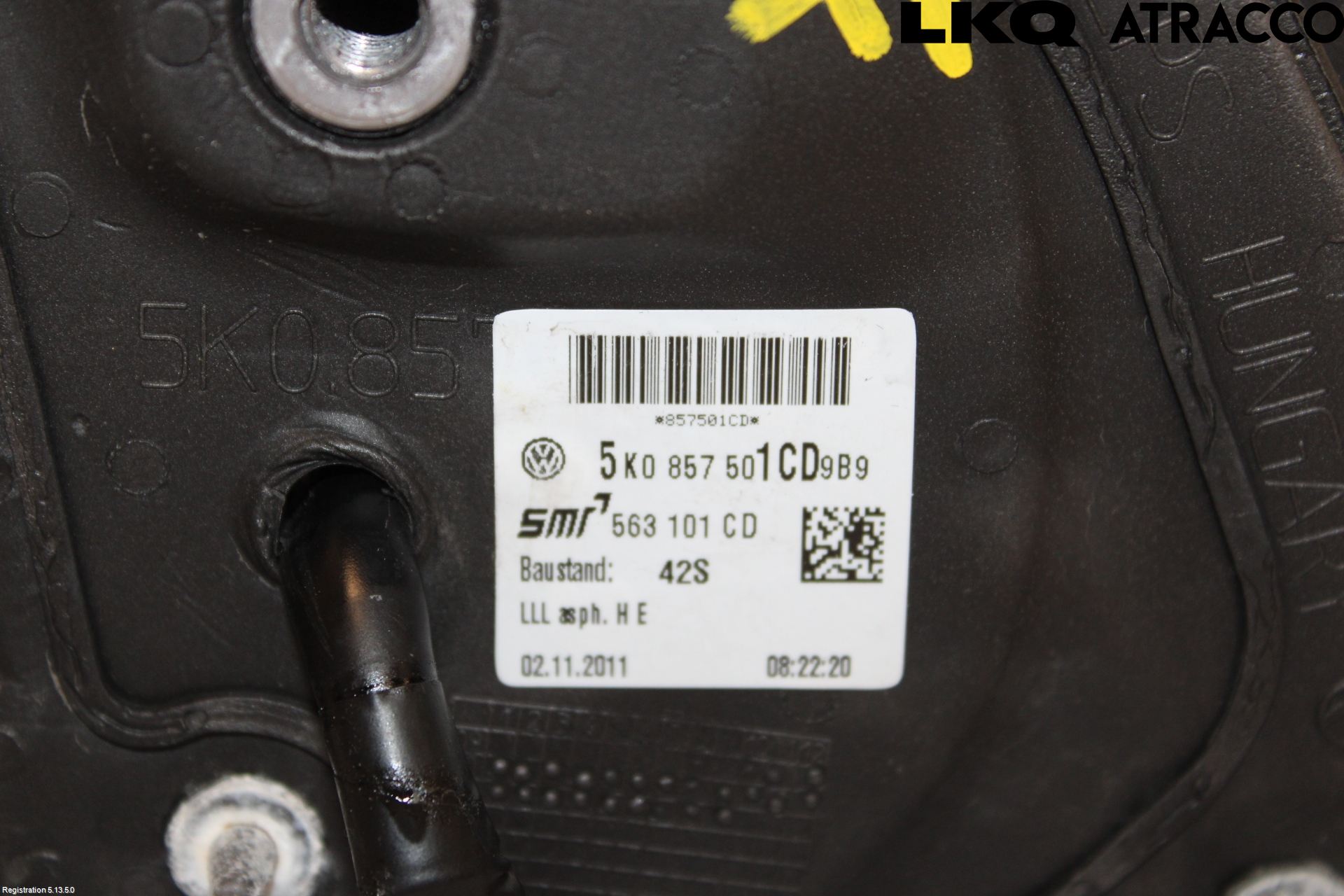 Volkswagen VW GOLF VI 09-13 Speil V M-El Justering