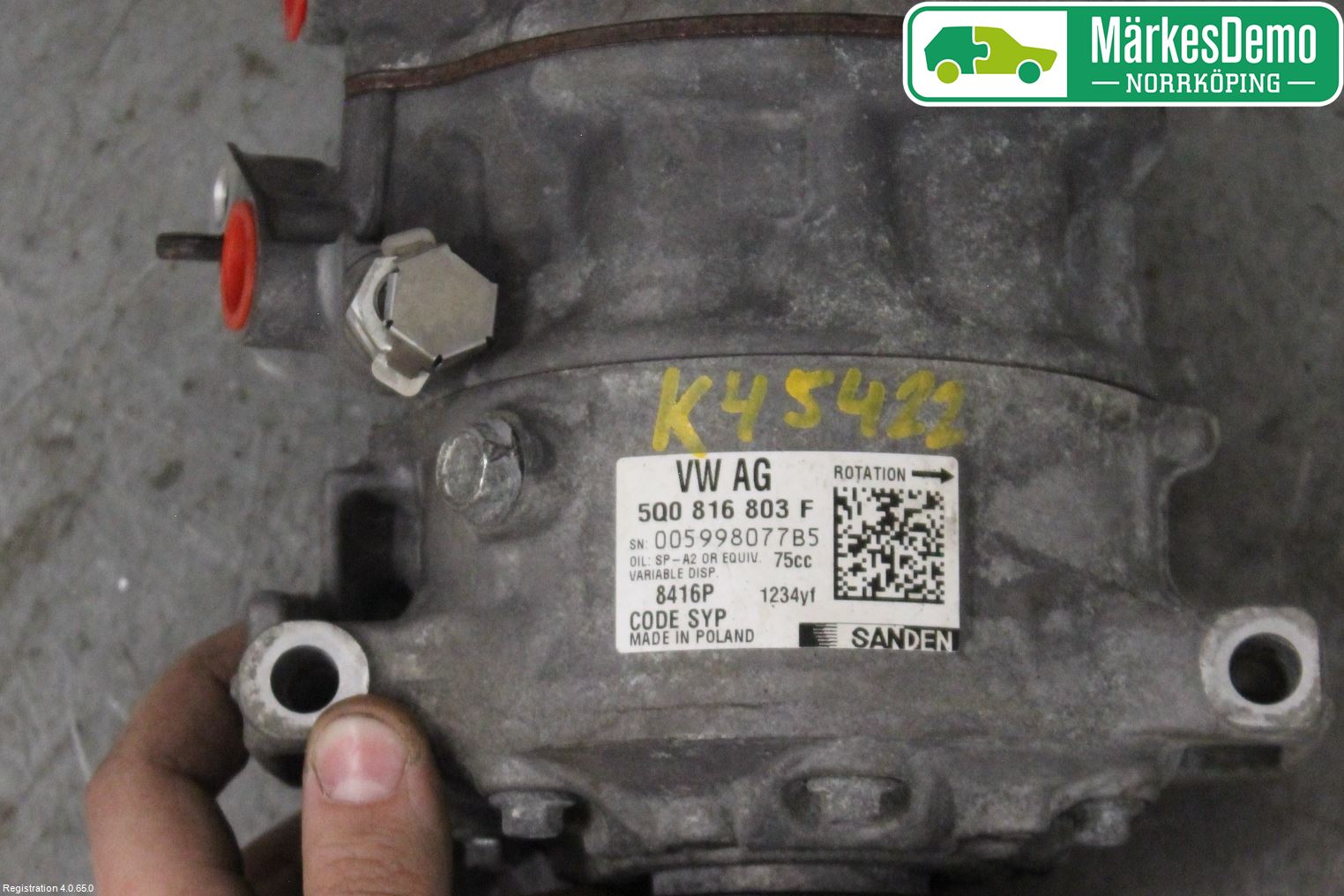 Skoda FABIA 15-21 Varme Ac Kompressor