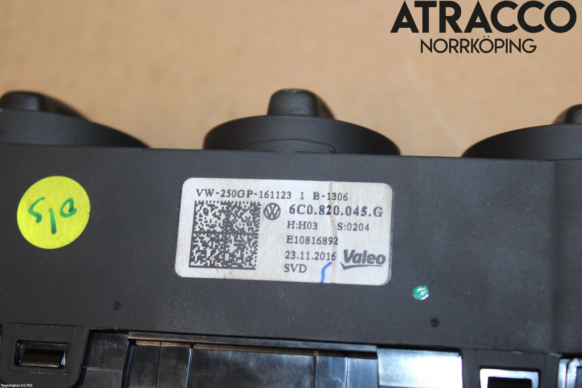 Volkswagen VW POLO 10-17 Varmeapparat Panel(Regulering)