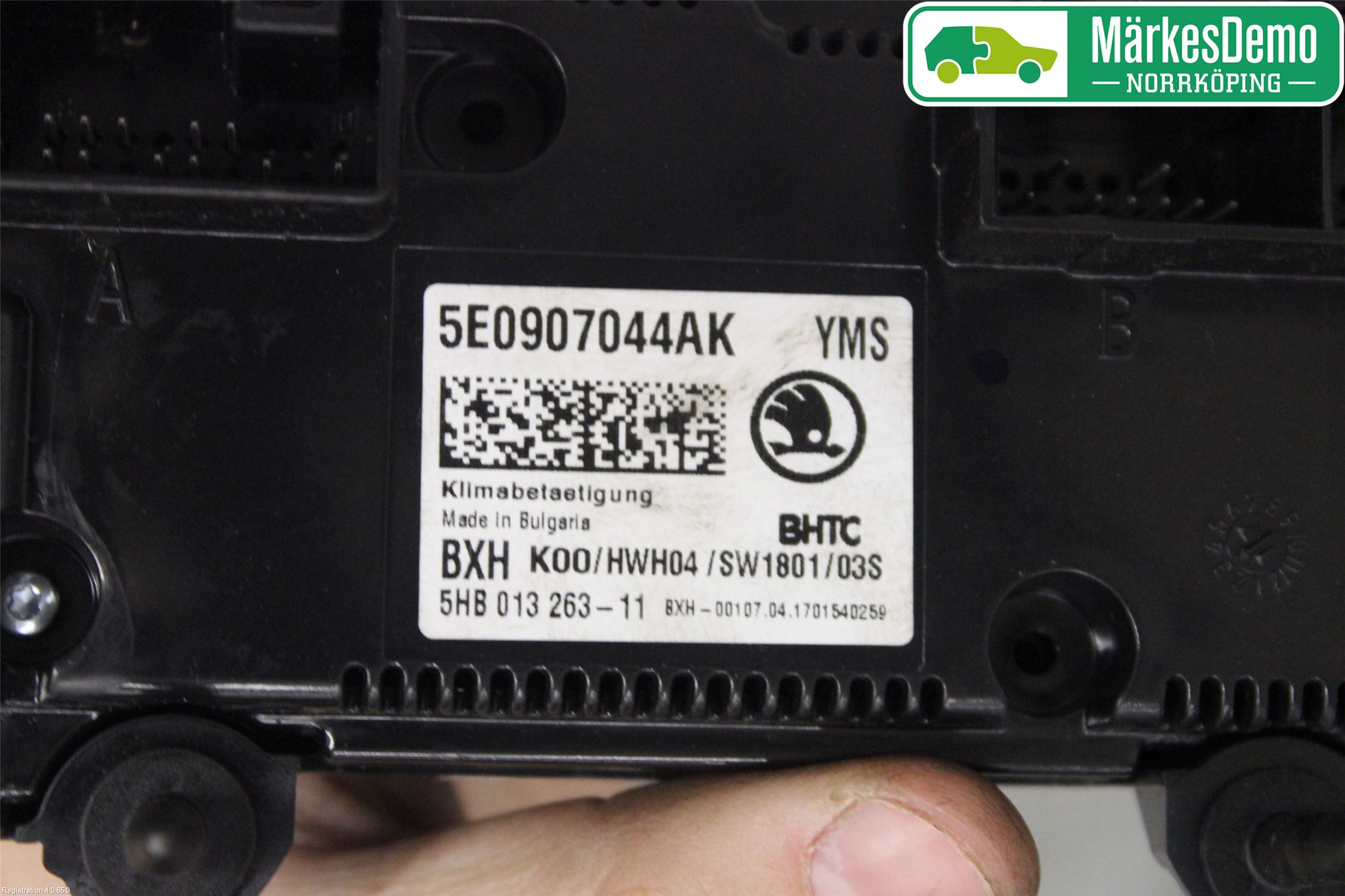 Skoda OCTAVIA (5E) 13-20 Varmeapparat Panel(Regulering)