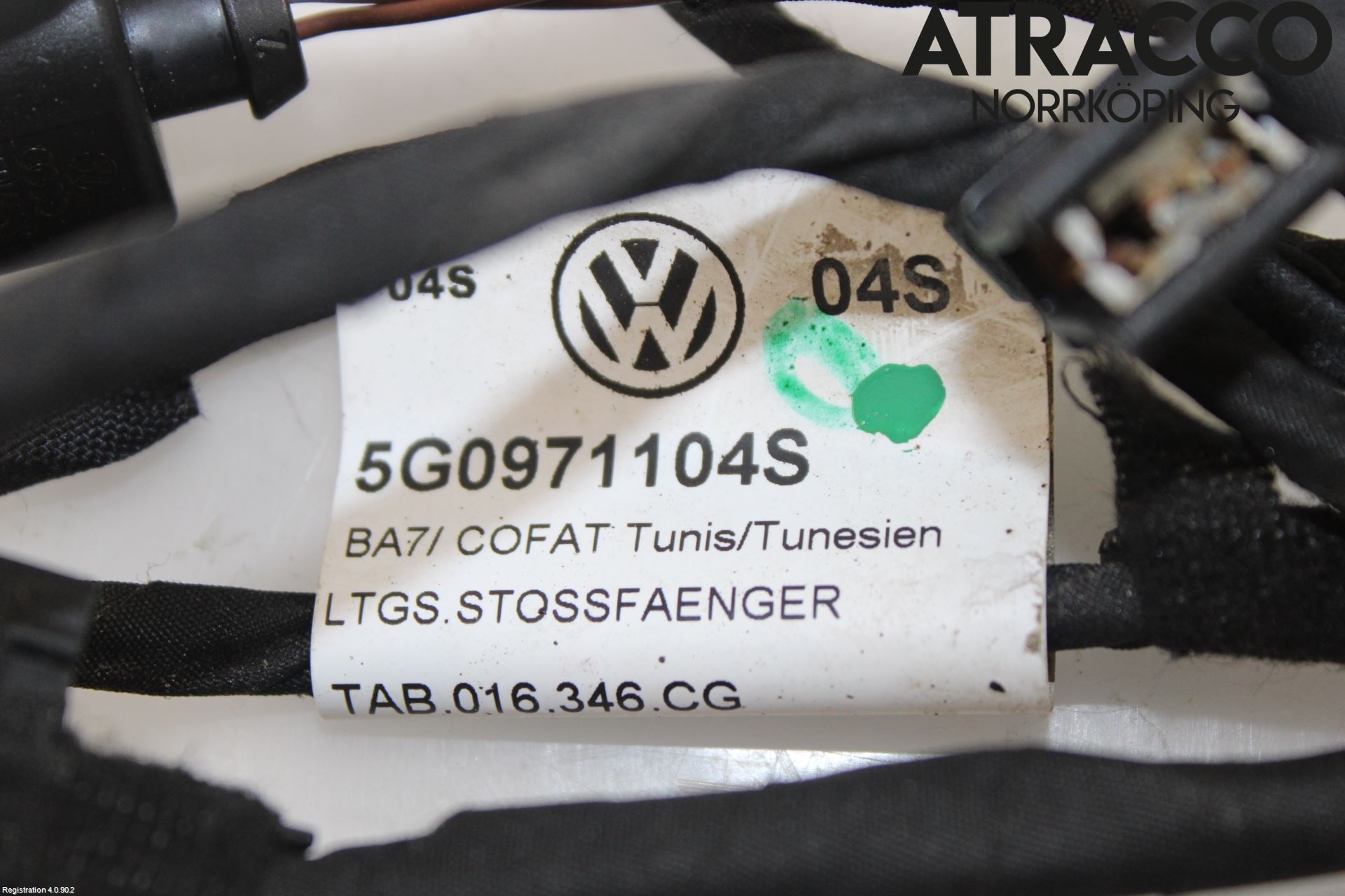 Volkswagen VW GOLF / E-GOLF VII 13-20 Sensor Ryggesensor