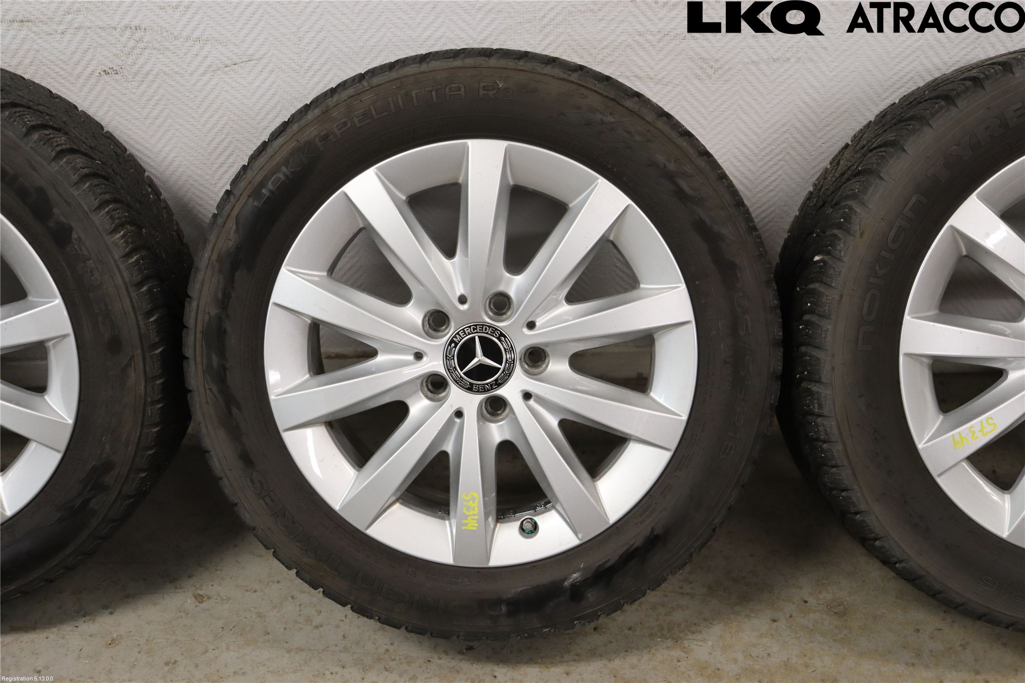 Mercedes-Benz MB CLA-KLASS (C117/X117) 13-19 Dekk Vinter På Alu Felg 4Stk