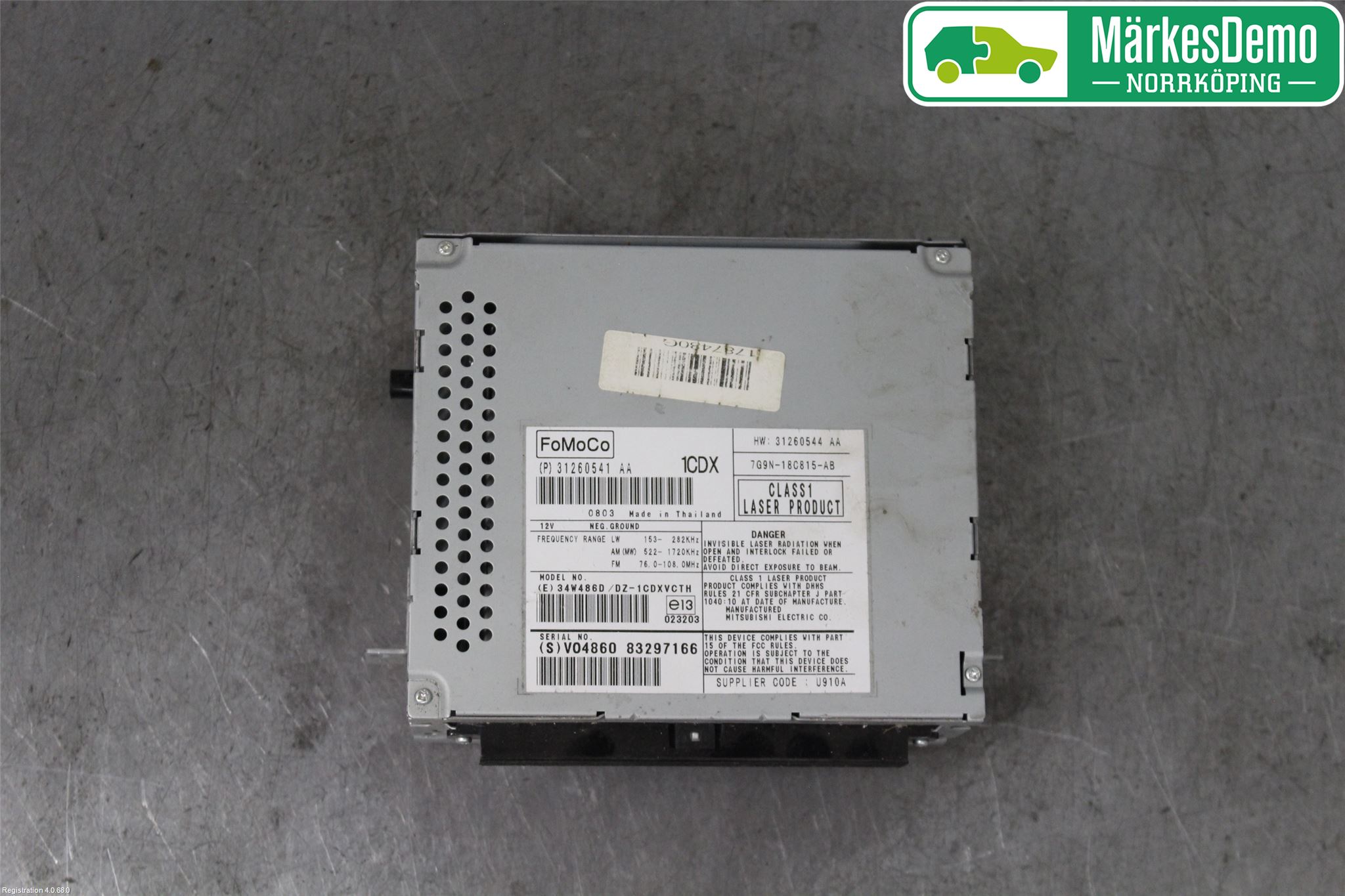 Volvo V70 08-13 Stereo Radio Med Cd