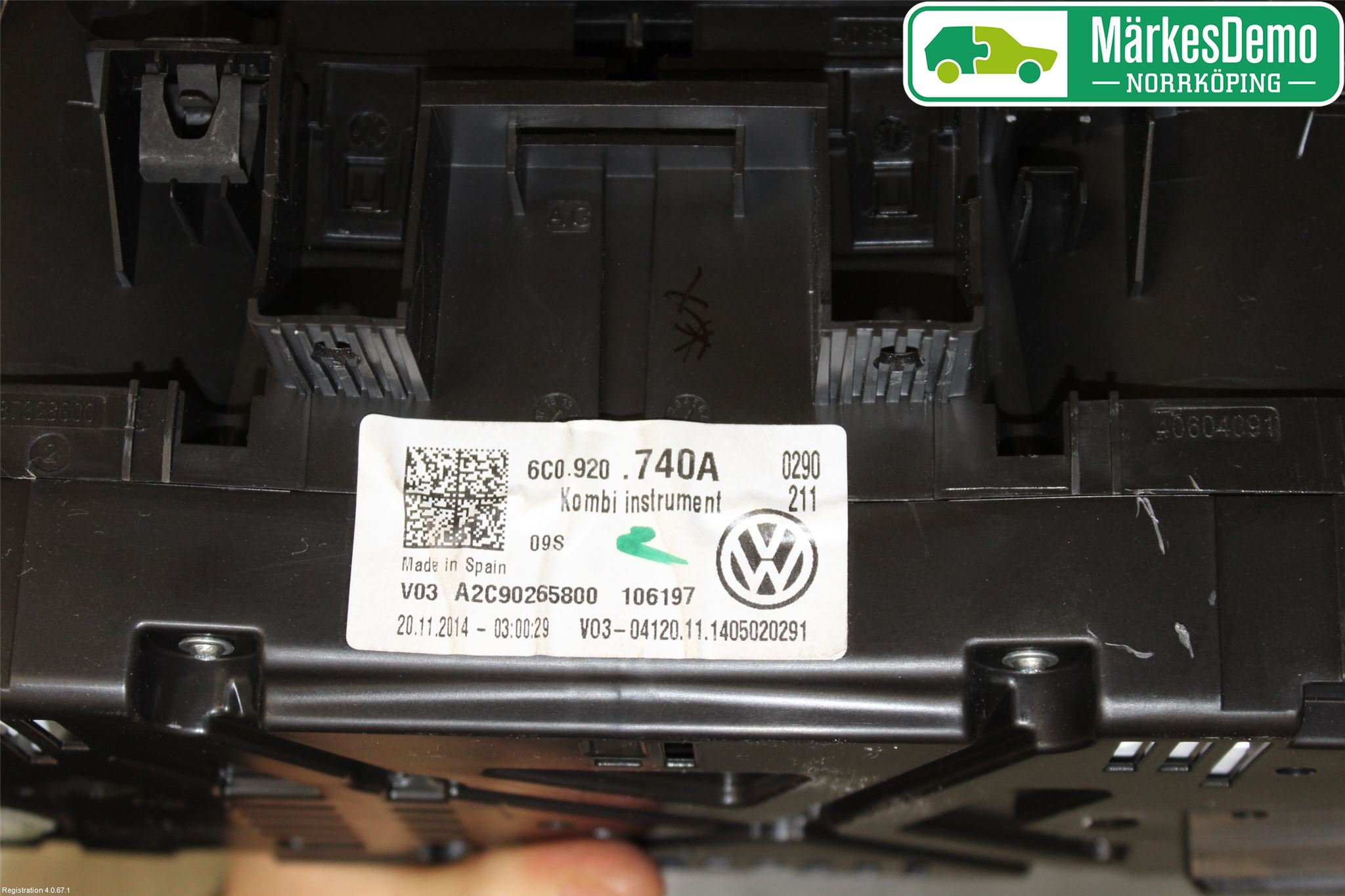 Volkswagen VW POLO 10-17 Instr Kombinert