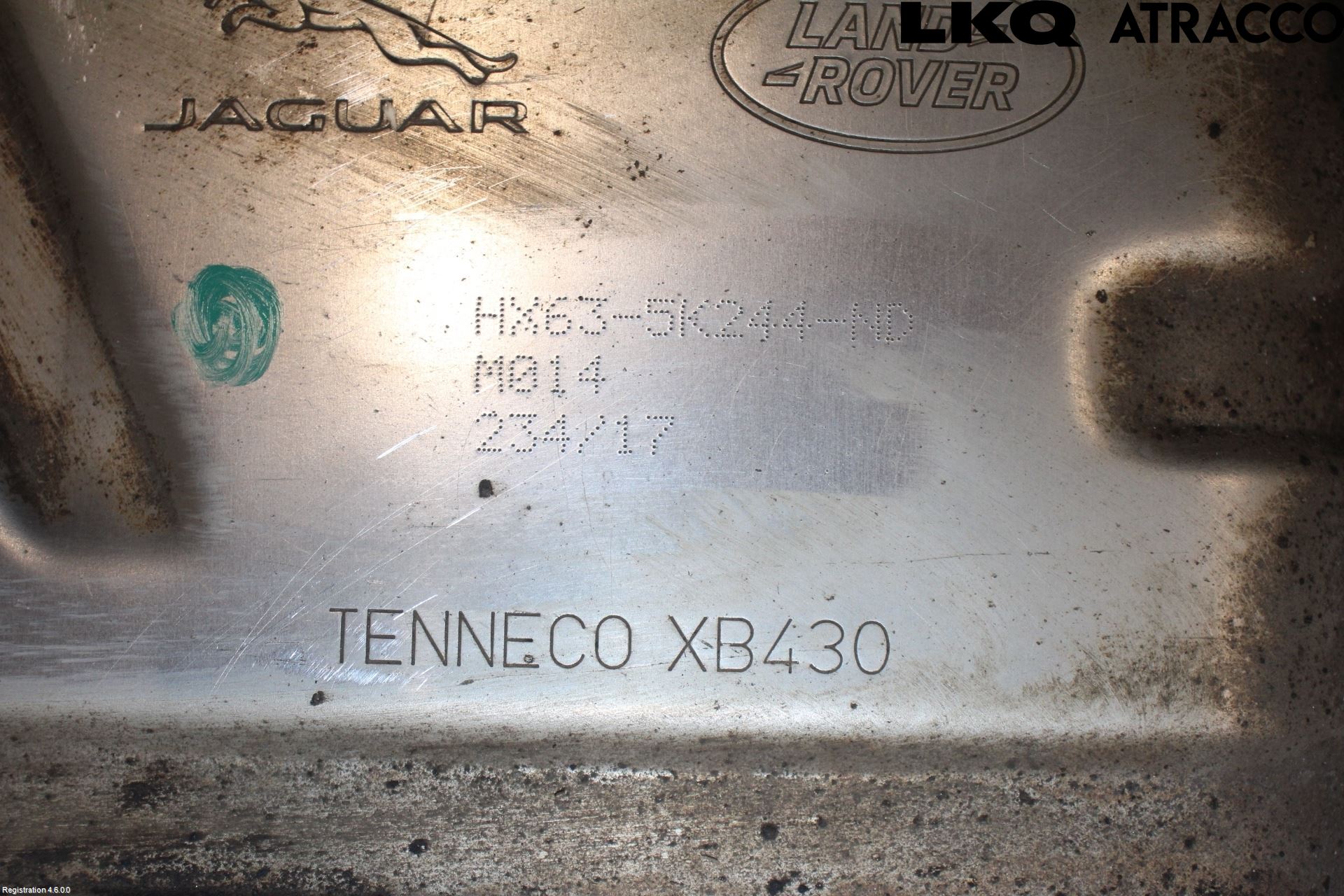 Jaguar XF (X260) 16-24 Eksos Bakre Potte
