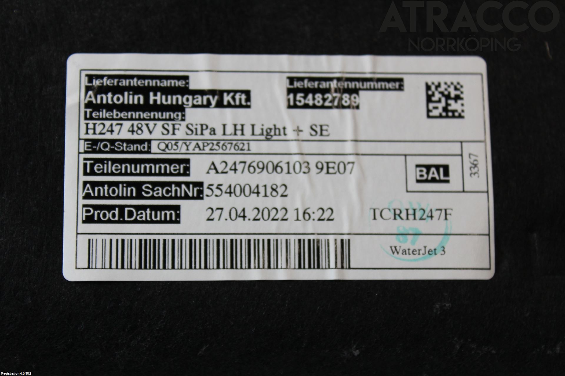 Mercedes-Benz MB GLA-KLASS (H247) 20- Innr Bakluketrekk