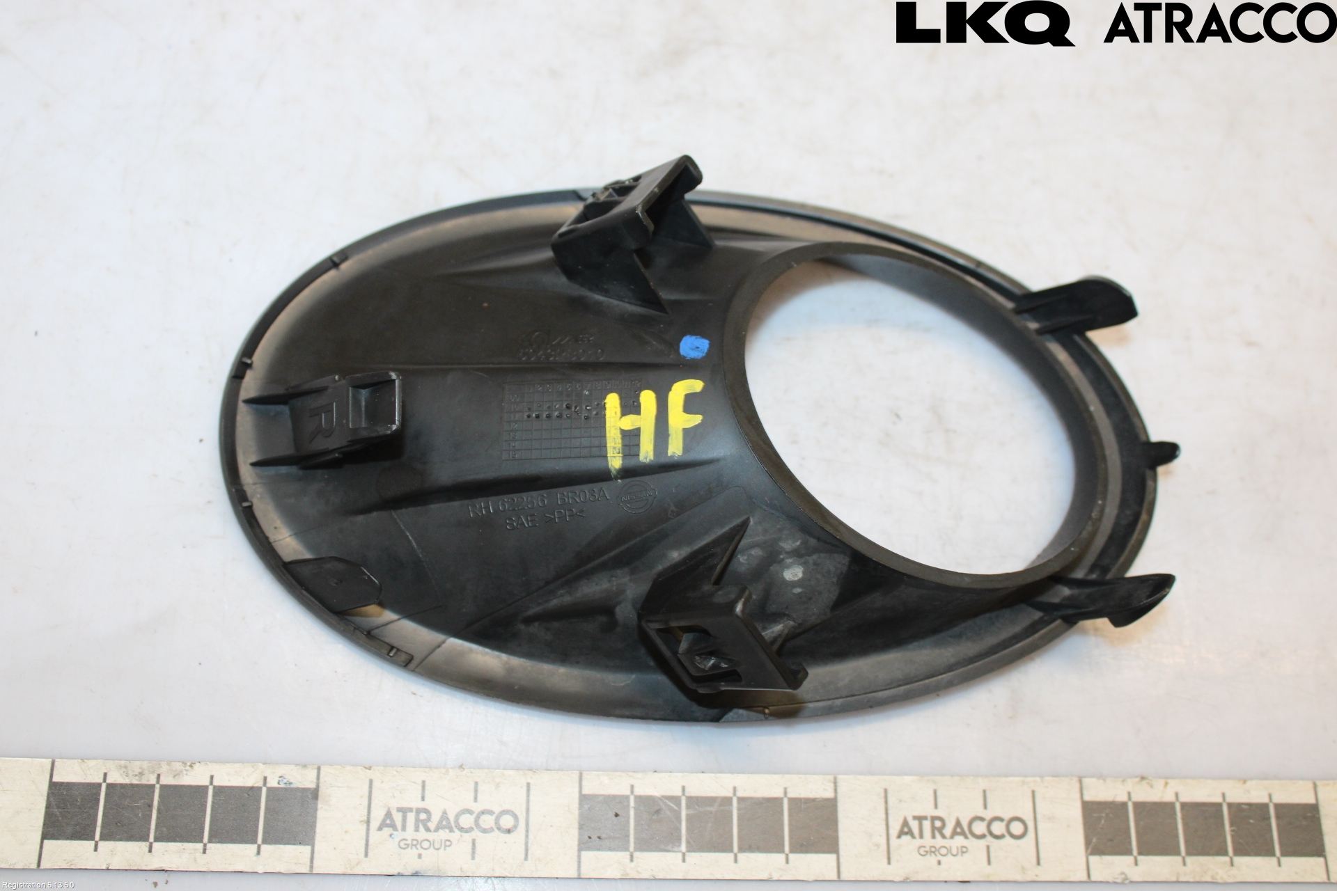 Nissan QASHQAI+2  10-14 Frontlykt Kurve-Tåkelys Ramme