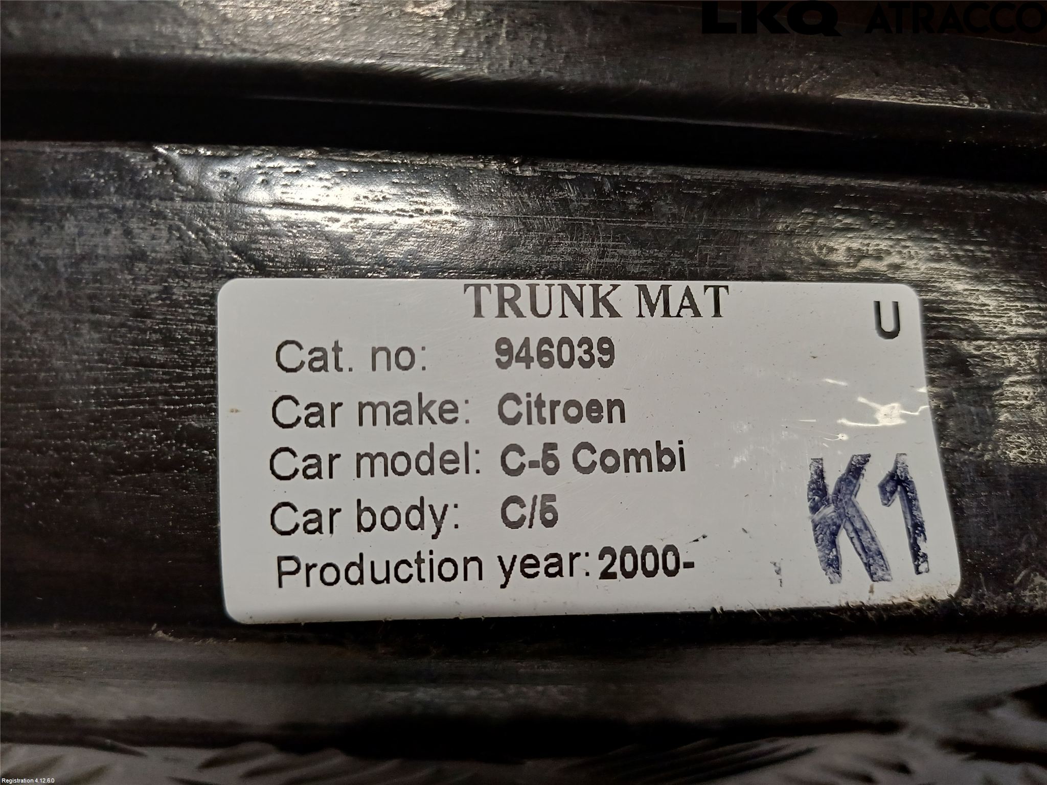 Citroen C5     05-08 Innr Matte Bagasjerom