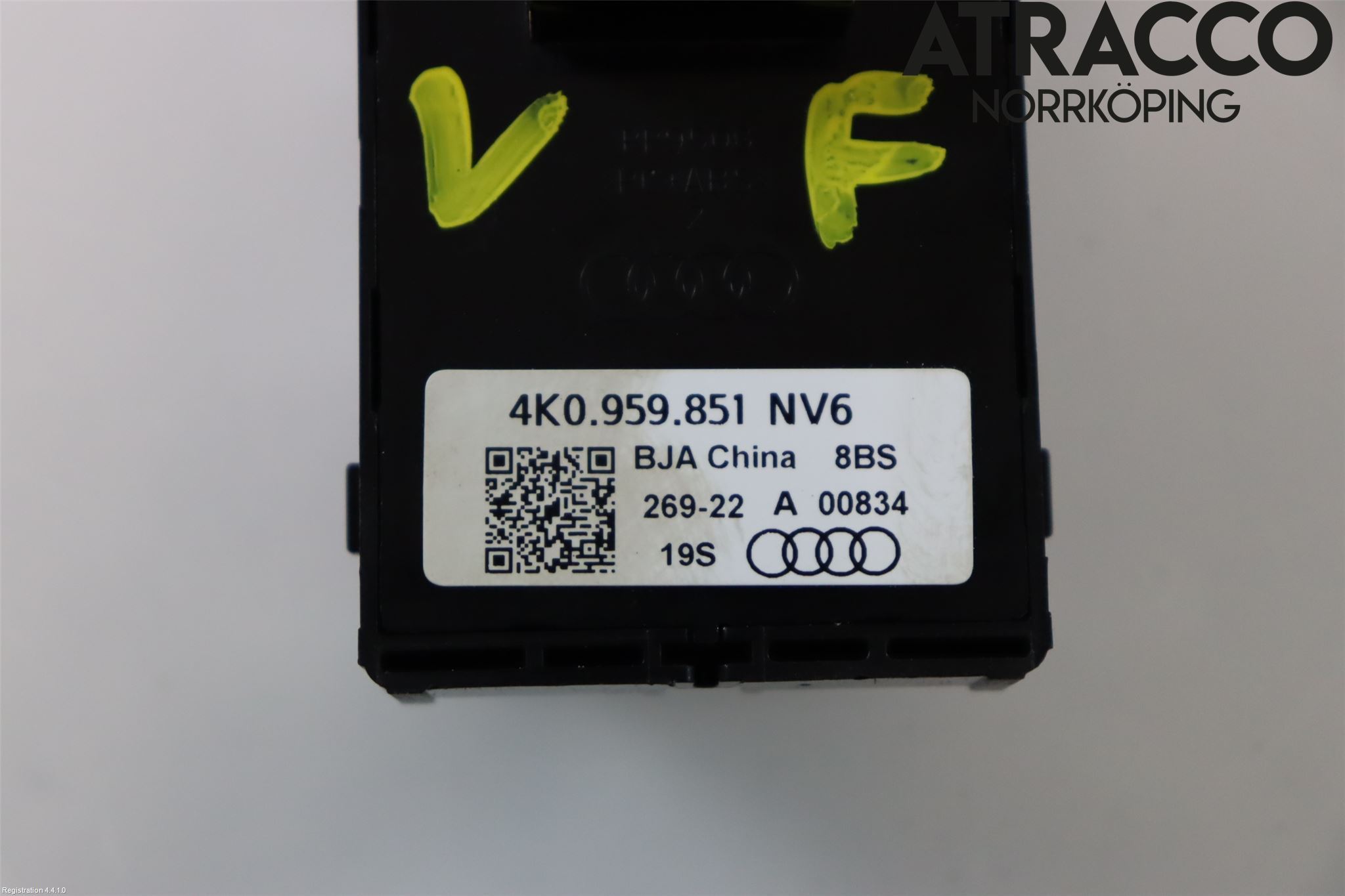 Audi A6/S6 E-TRON 24- Bryter Vindusheis