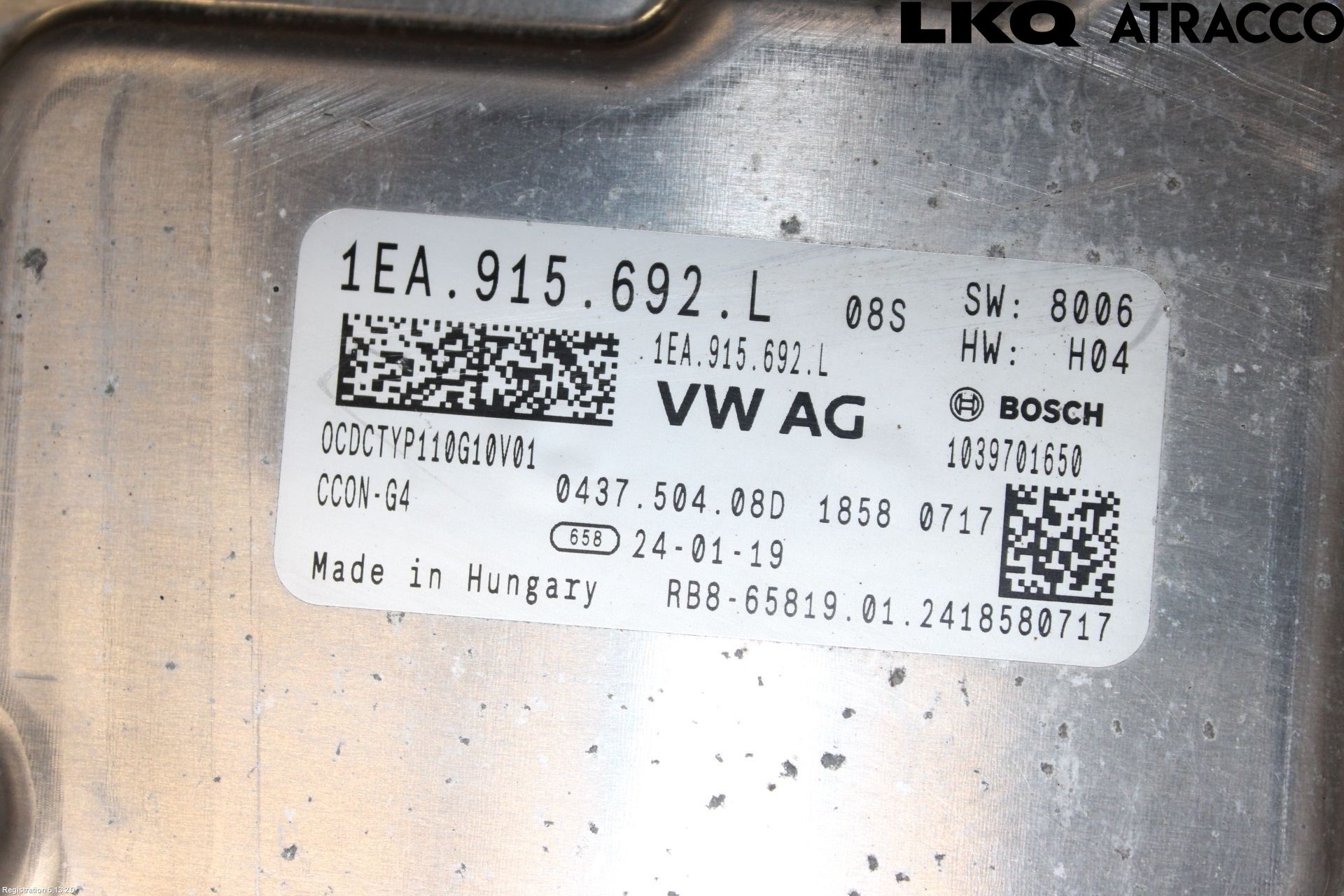 Audi Q4 E-TRON FZ 22- Batterilader Hybrid