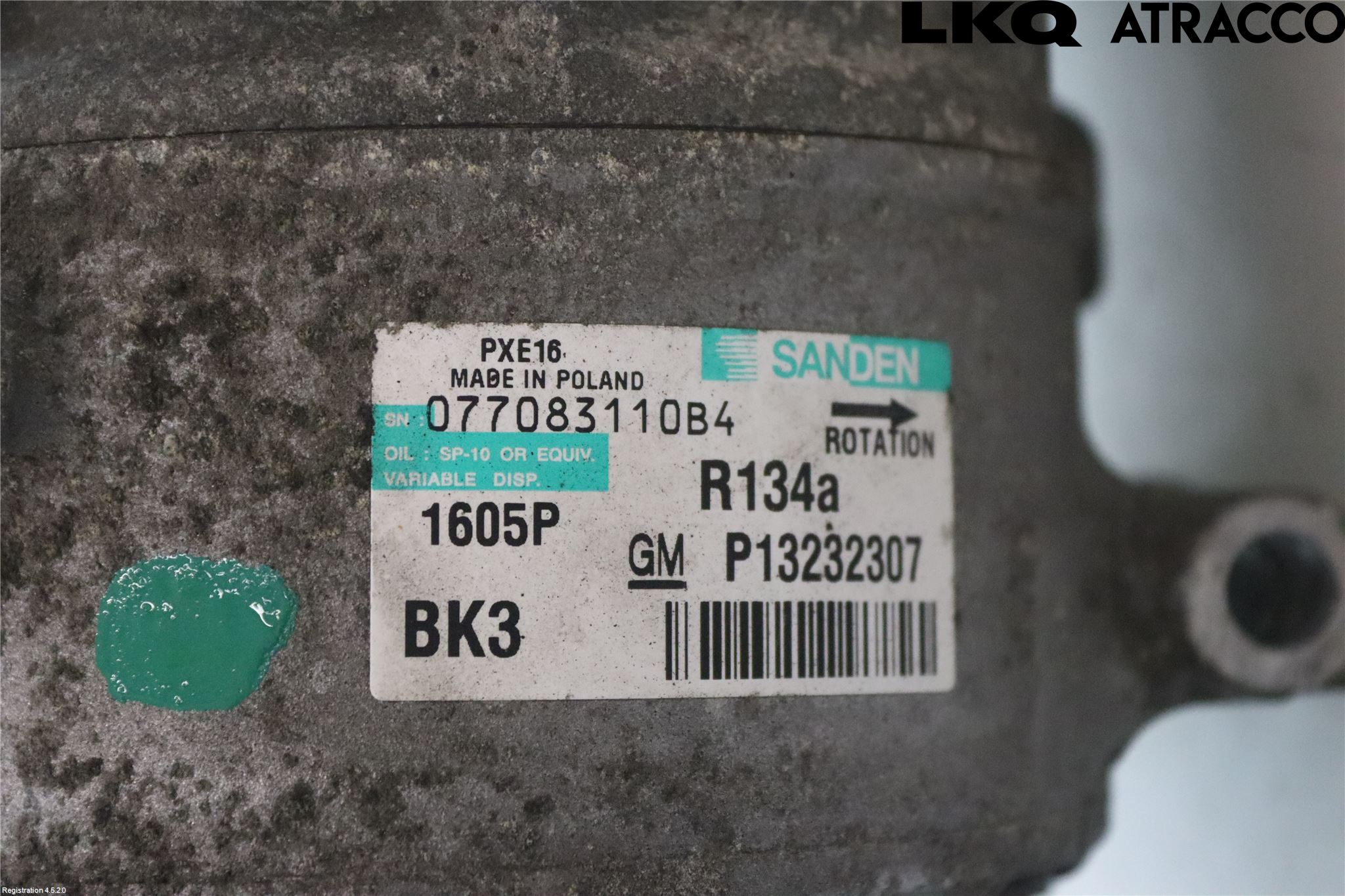 Opel INSIGNIA 09-16 Varme Ac Kompressor