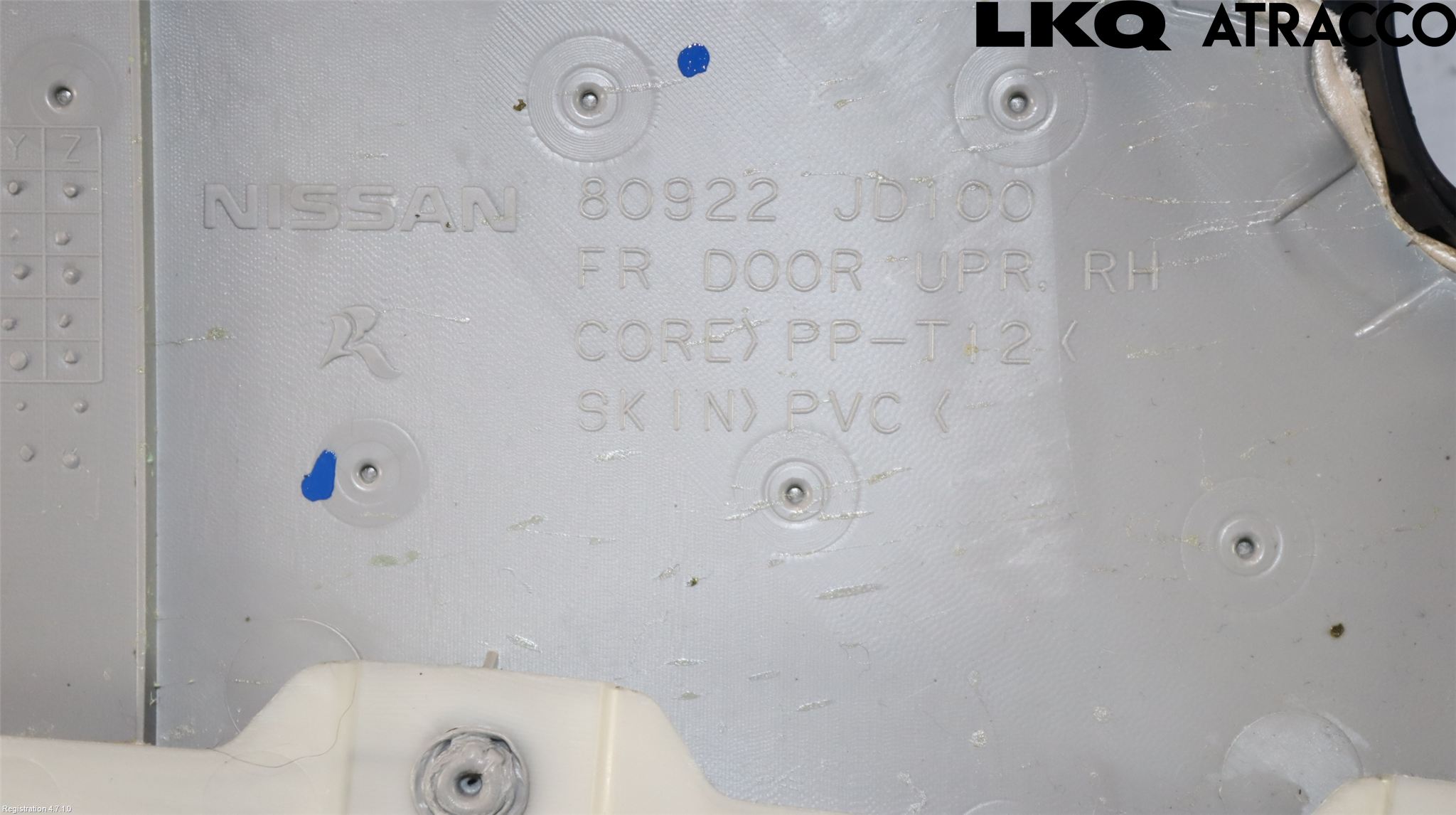 Nissan QASHQAI 10-14 Innr Dørtrekk Høyre