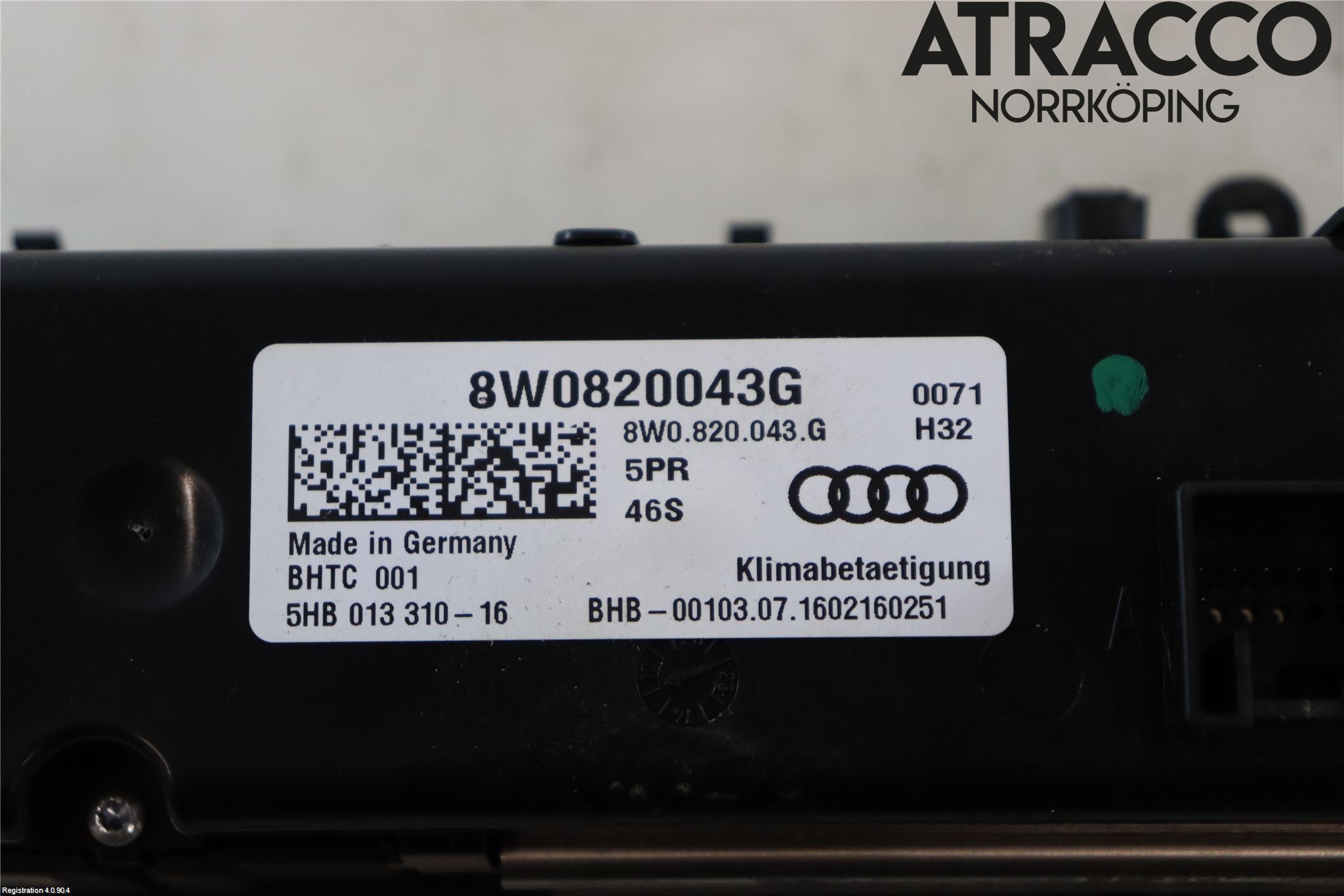 Audi Q5/SQ5 17- Varmeapparat Panel(Regulering)