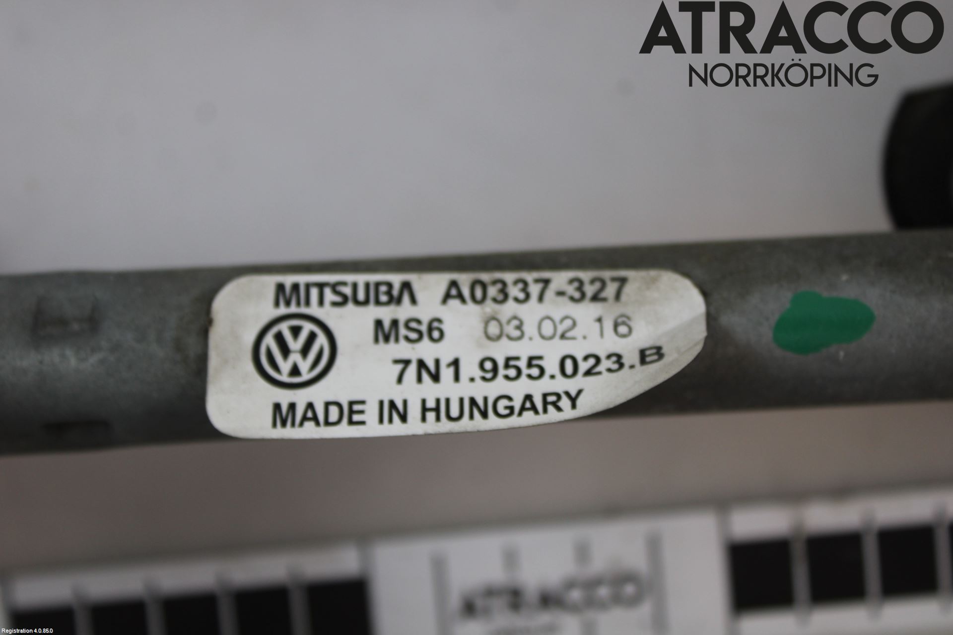 Volkswagen VW SHARAN 11- Viskeroverføring Frontrute