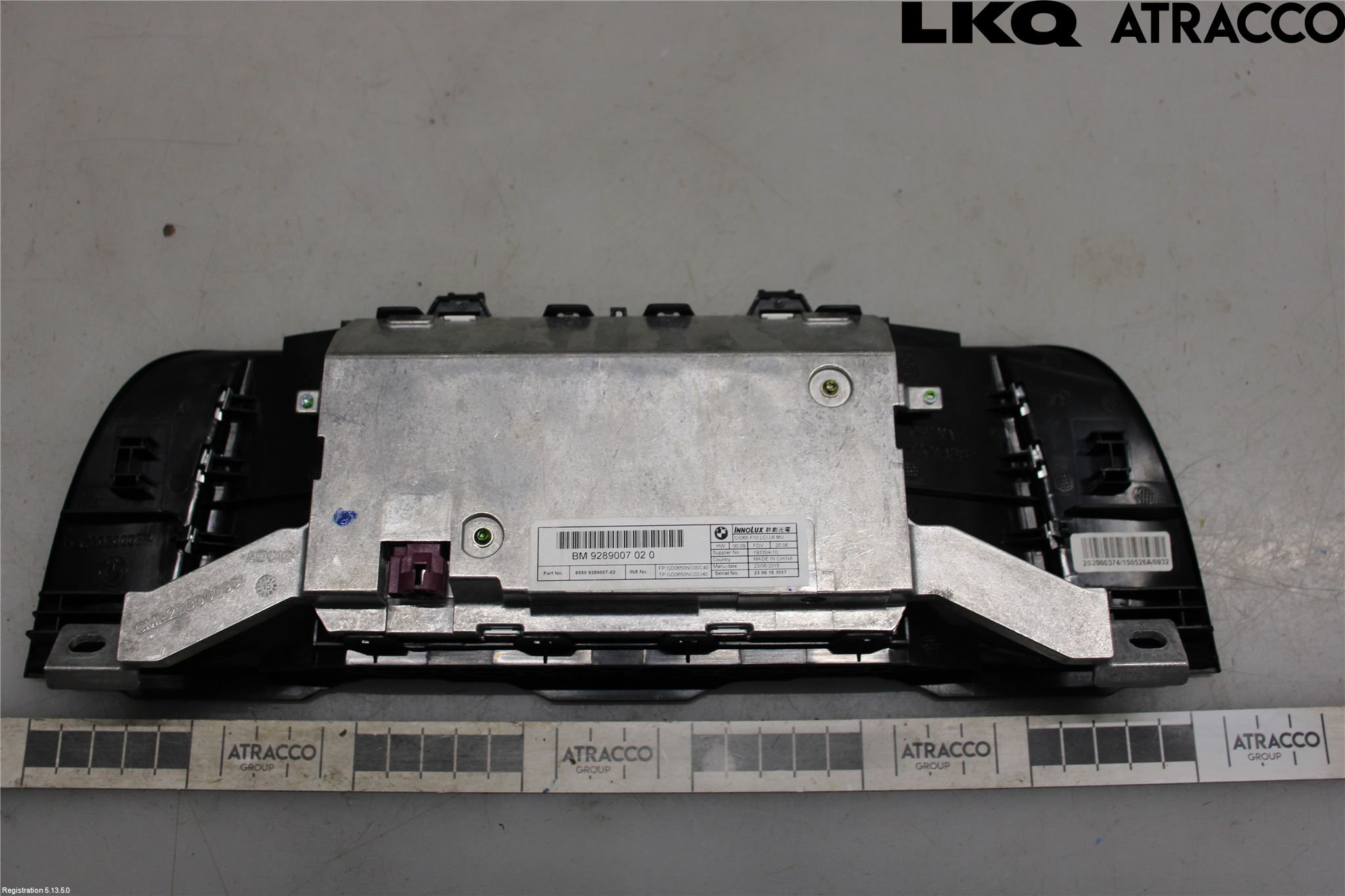 BMW 5 F10/F11/F18 09-17 Instr Skjerm Dvd-Gps-Ac-Tlf