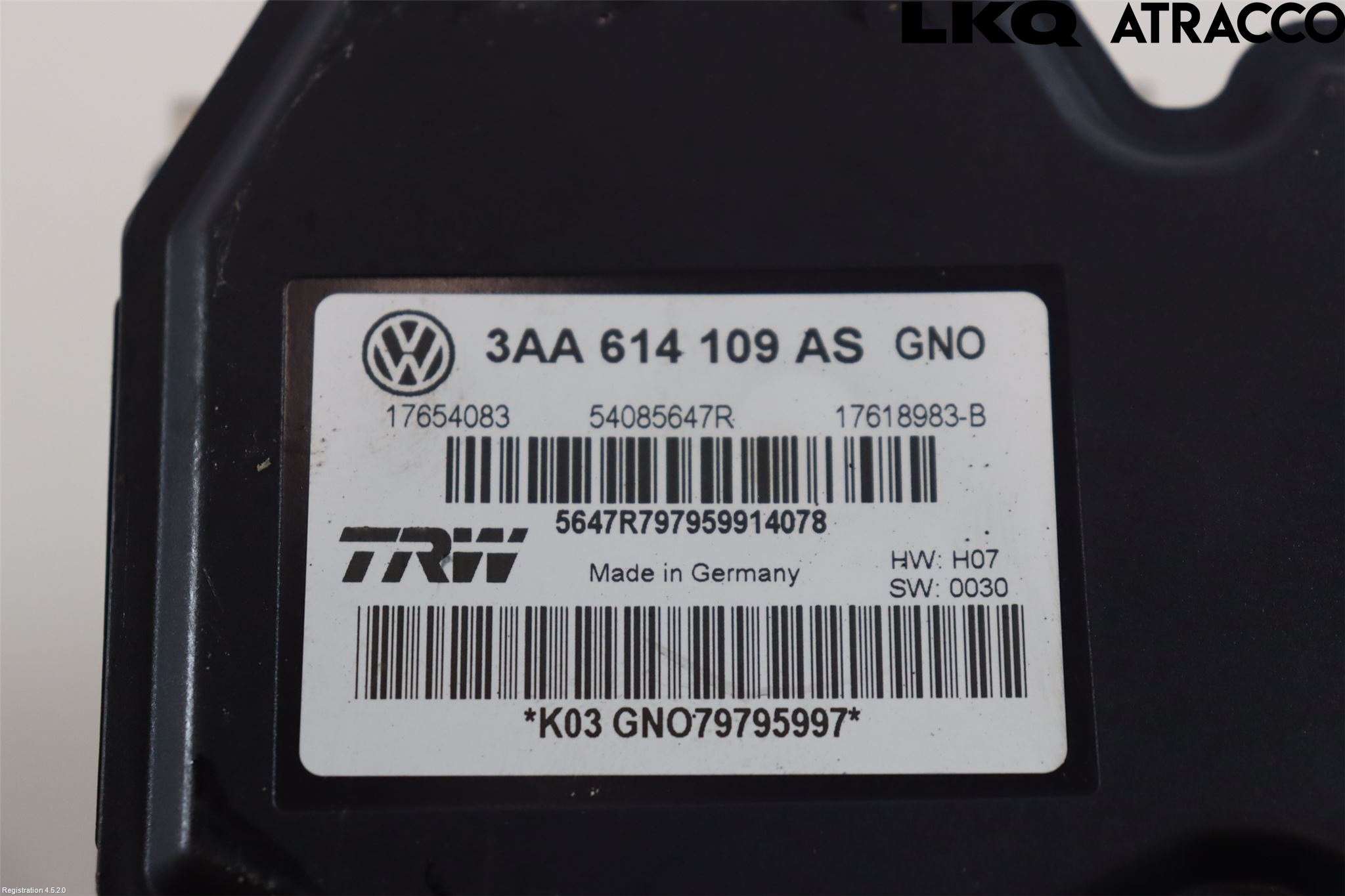 Volkswagen VW PASSAT 11-14 Abs Hydraulikkaggregat