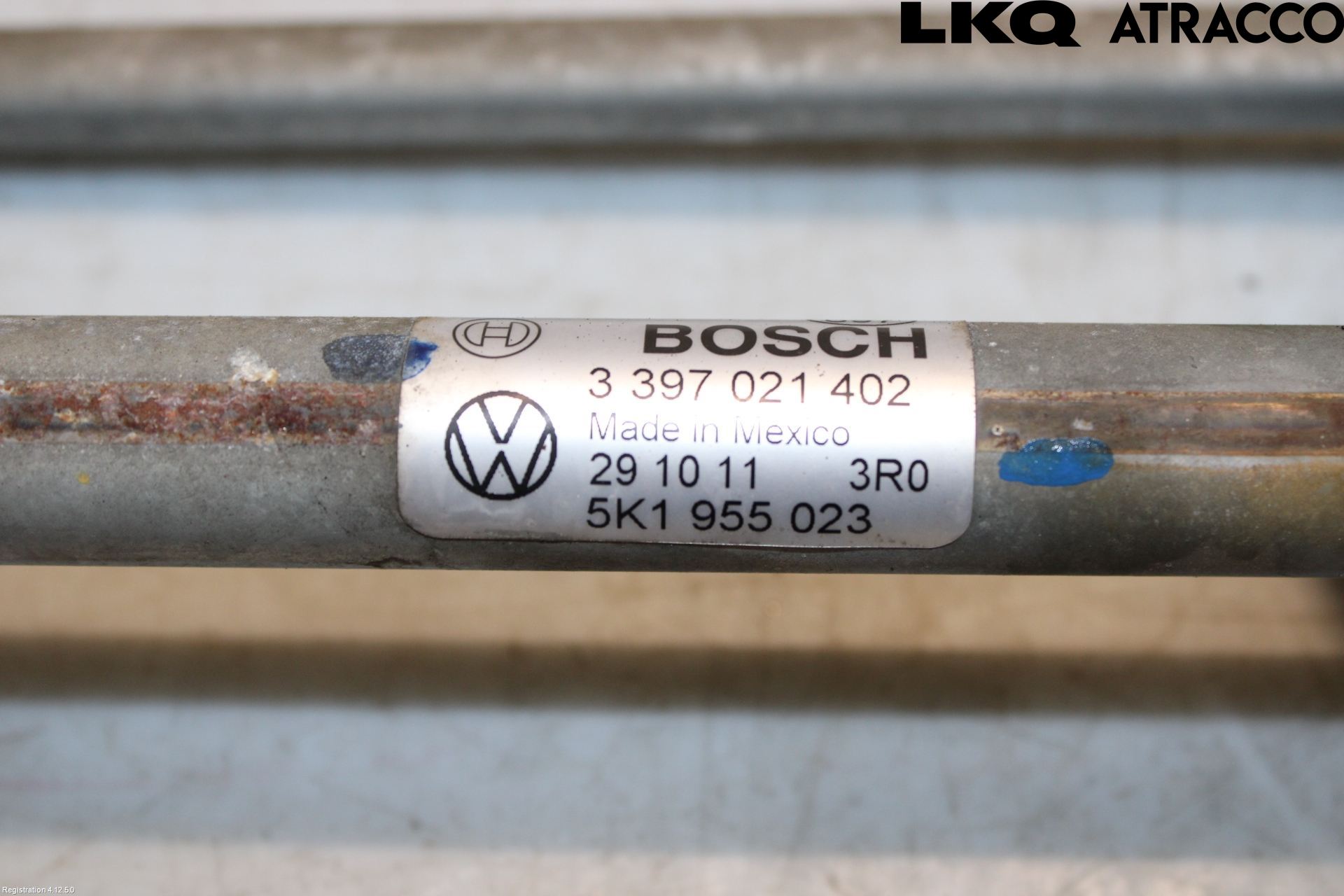 Volkswagen VW GOLF VI 09-13 Viskeroverføring Frontrute