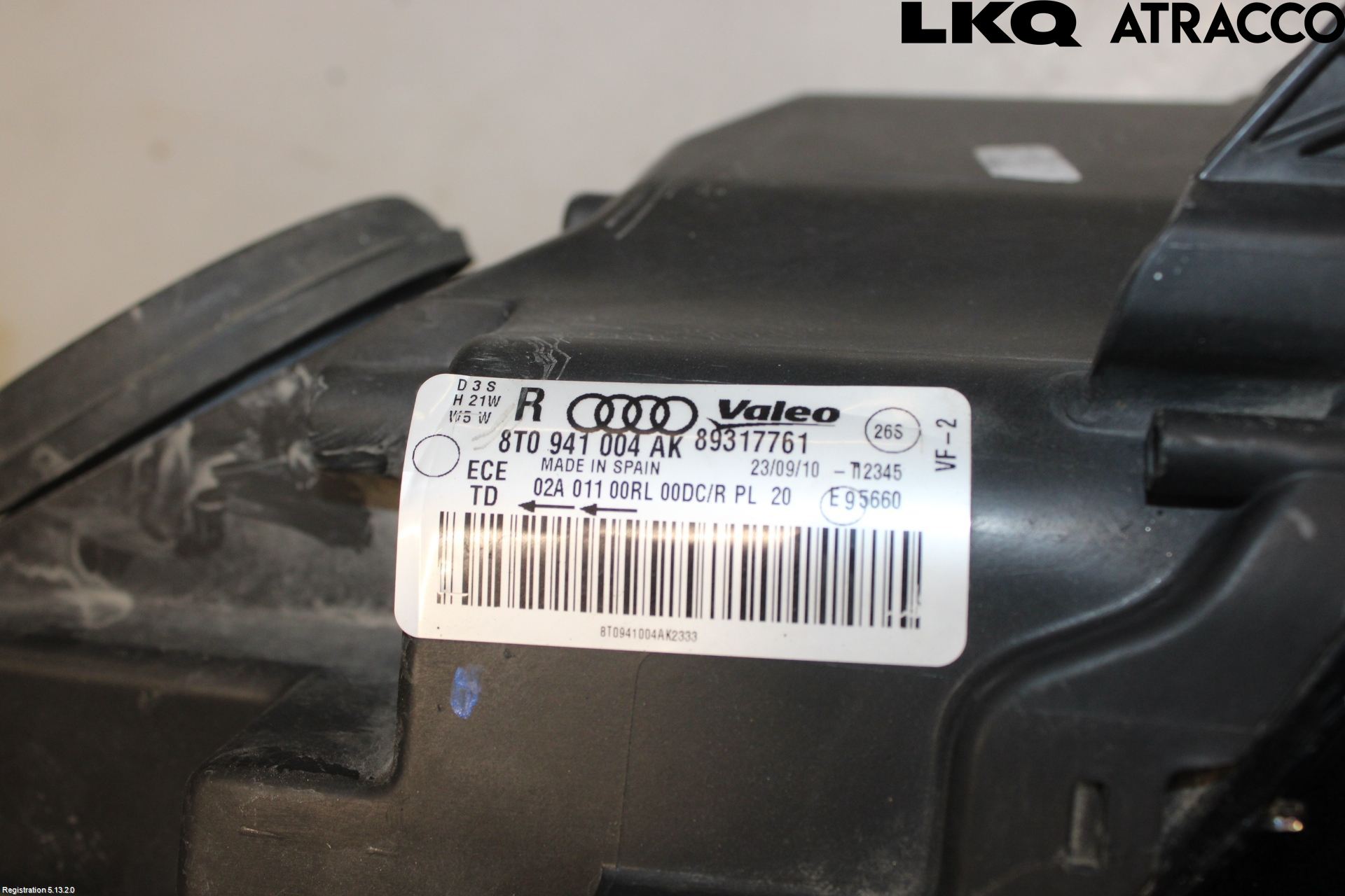 Audi A5 07-16 Frontlykt Høyre