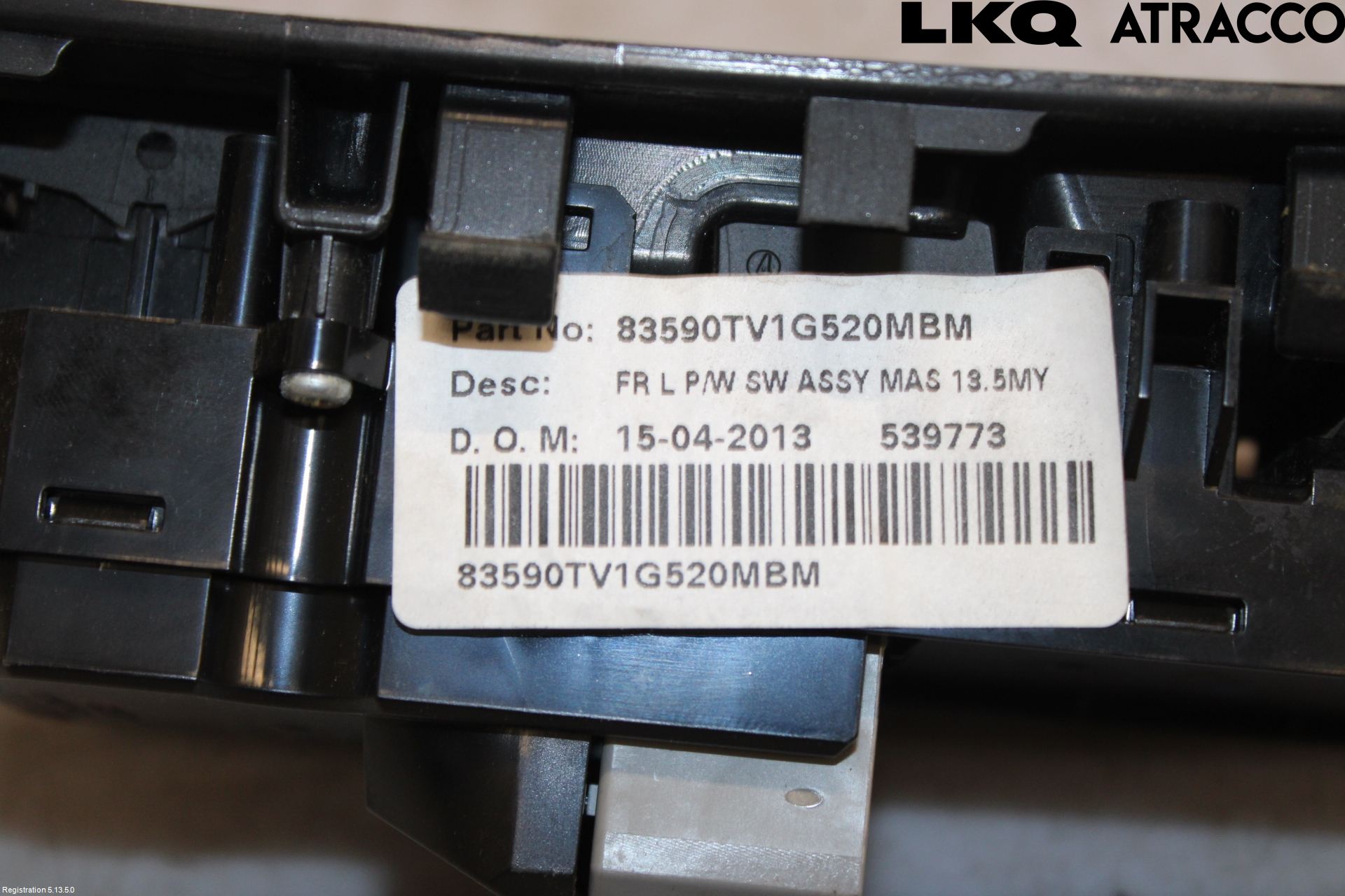 Honda CIVIC 12-16 Bryter Vindusheis