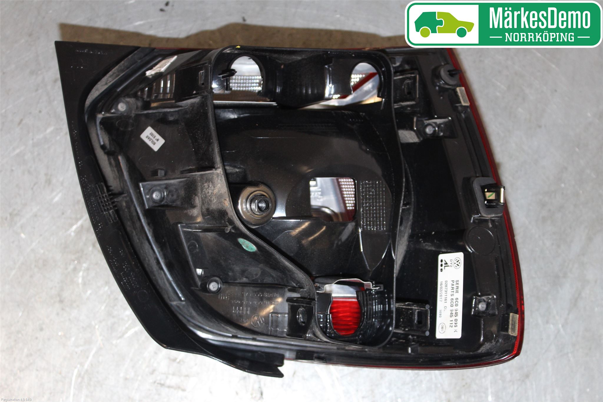Volkswagen VW POLO 10-17 Baklykt Høyre