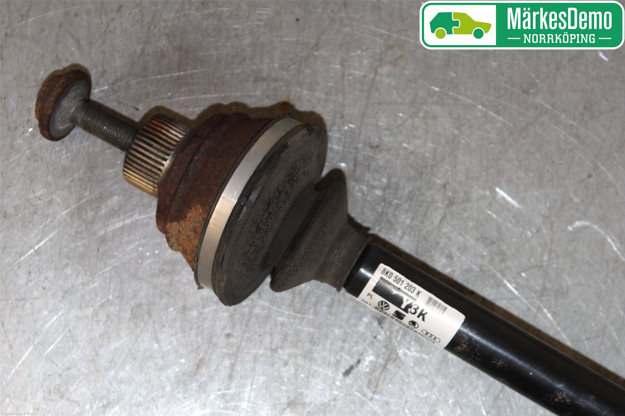 Audi A4/S4 08-11 Drivaksel Bak Kompl Venstre