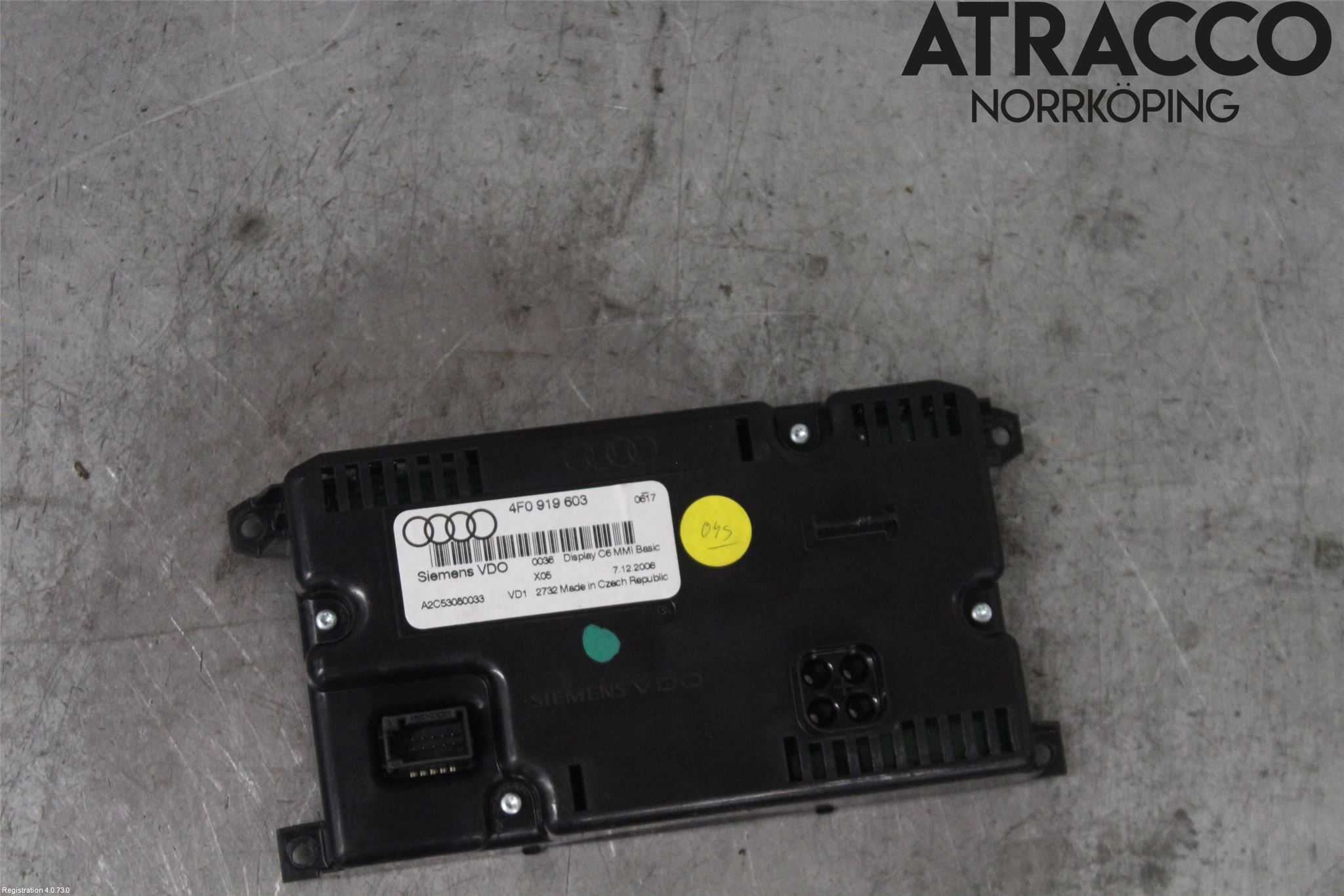 Audi A6/S6     05-11 Instr Skjerm Dvd-Gps-Ac-Tlf
