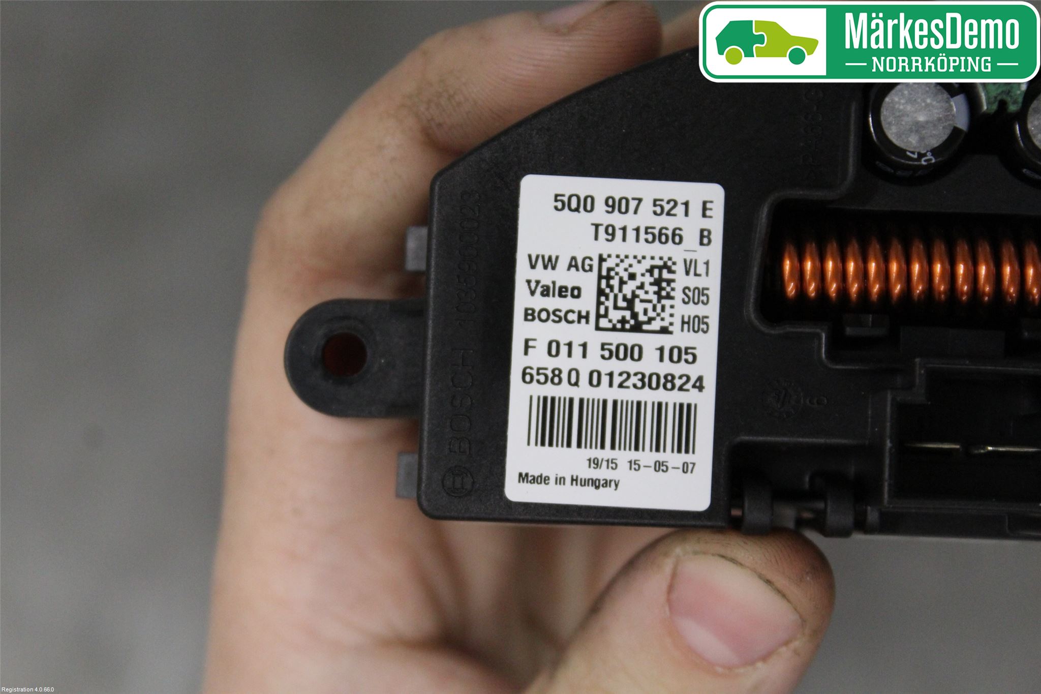 Volkswagen VW GOLF / E-GOLF VII 13-20 Varmeapparat Viftemotstand