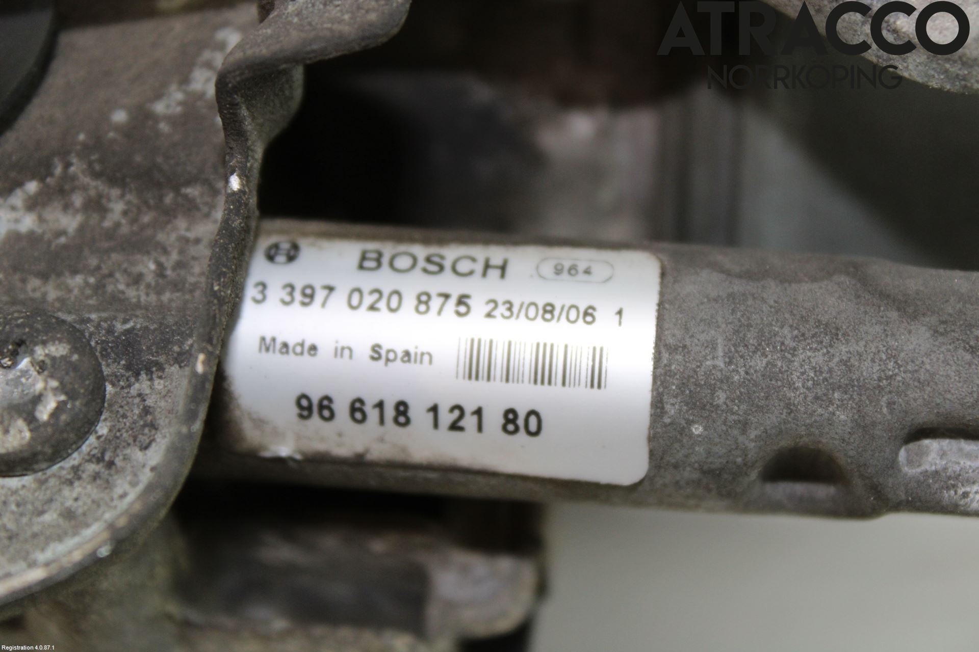 Peugeot 407 Viskeroverføring Frontrute