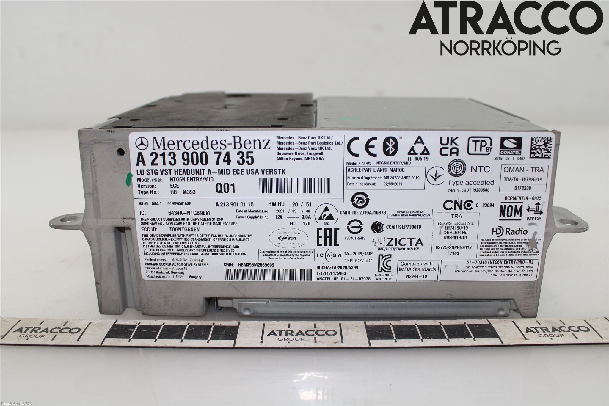 Mercedes-Benz MB E-KLASS (W213) 16-23 Stereo Radio Med Cd