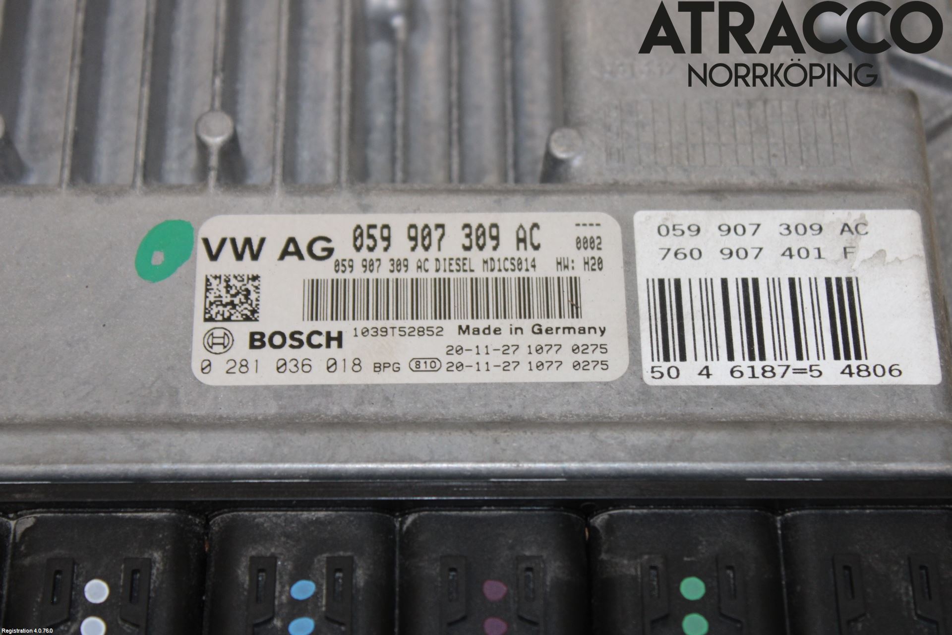 Volkswagen VW TOUAREG CR 18- Styreenhet Dieselpumpe