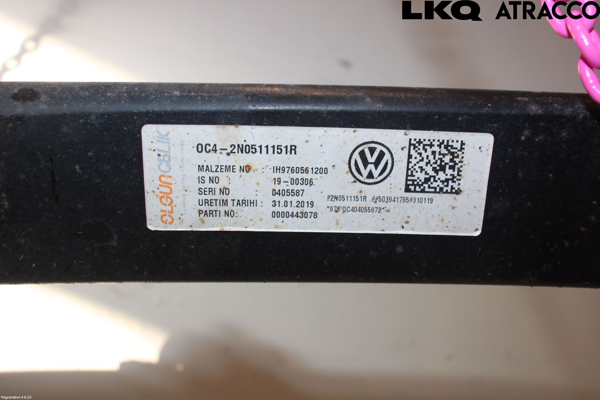 Volkswagen VW CRAFTER II / E-CRAFTER 17- Bladfjærfeste Bak