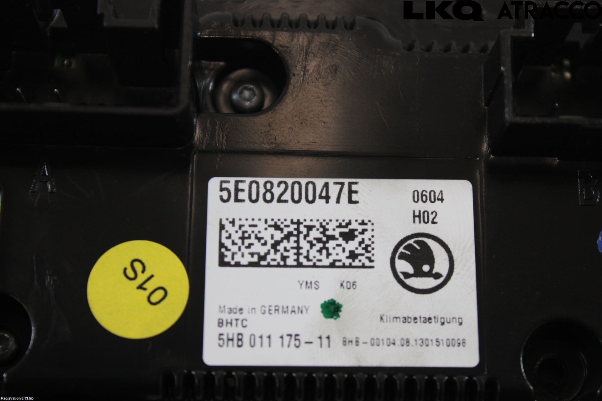 Skoda OCTAVIA (5E) 13-20 Varmeapparat Panel(Regulering)