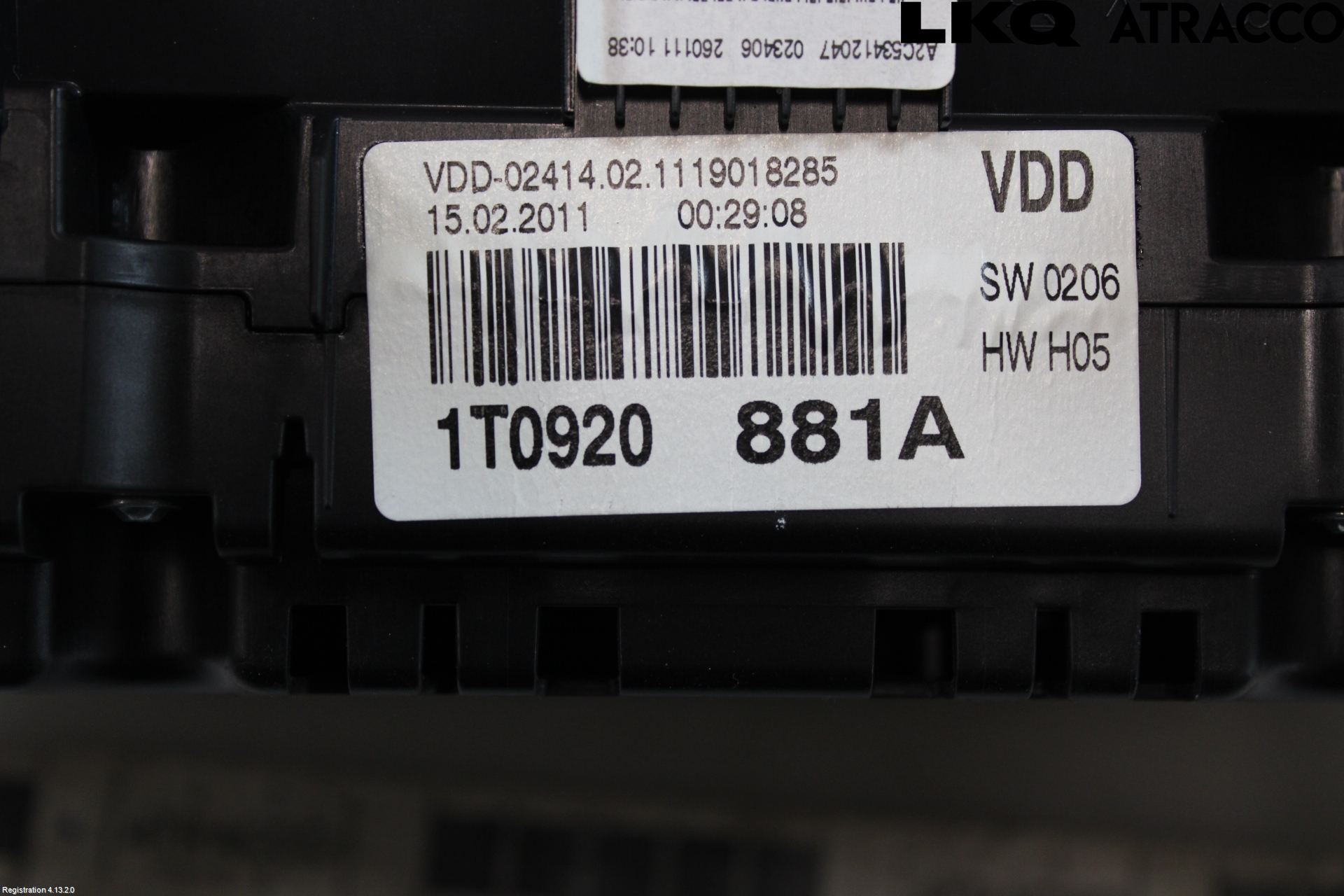 Volkswagen VW TOURAN 10-15 Instr Kombinert