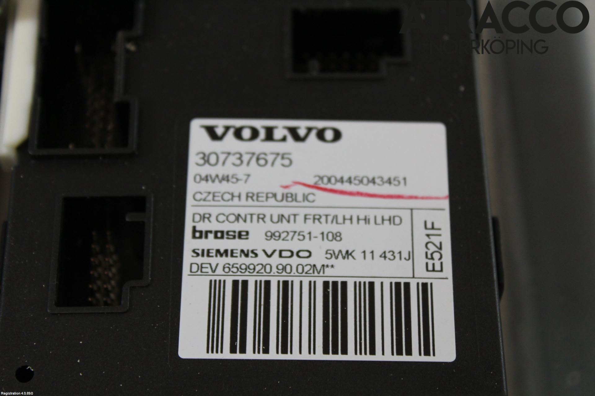 Volvo V50 04-07 Vindusheis El Komp