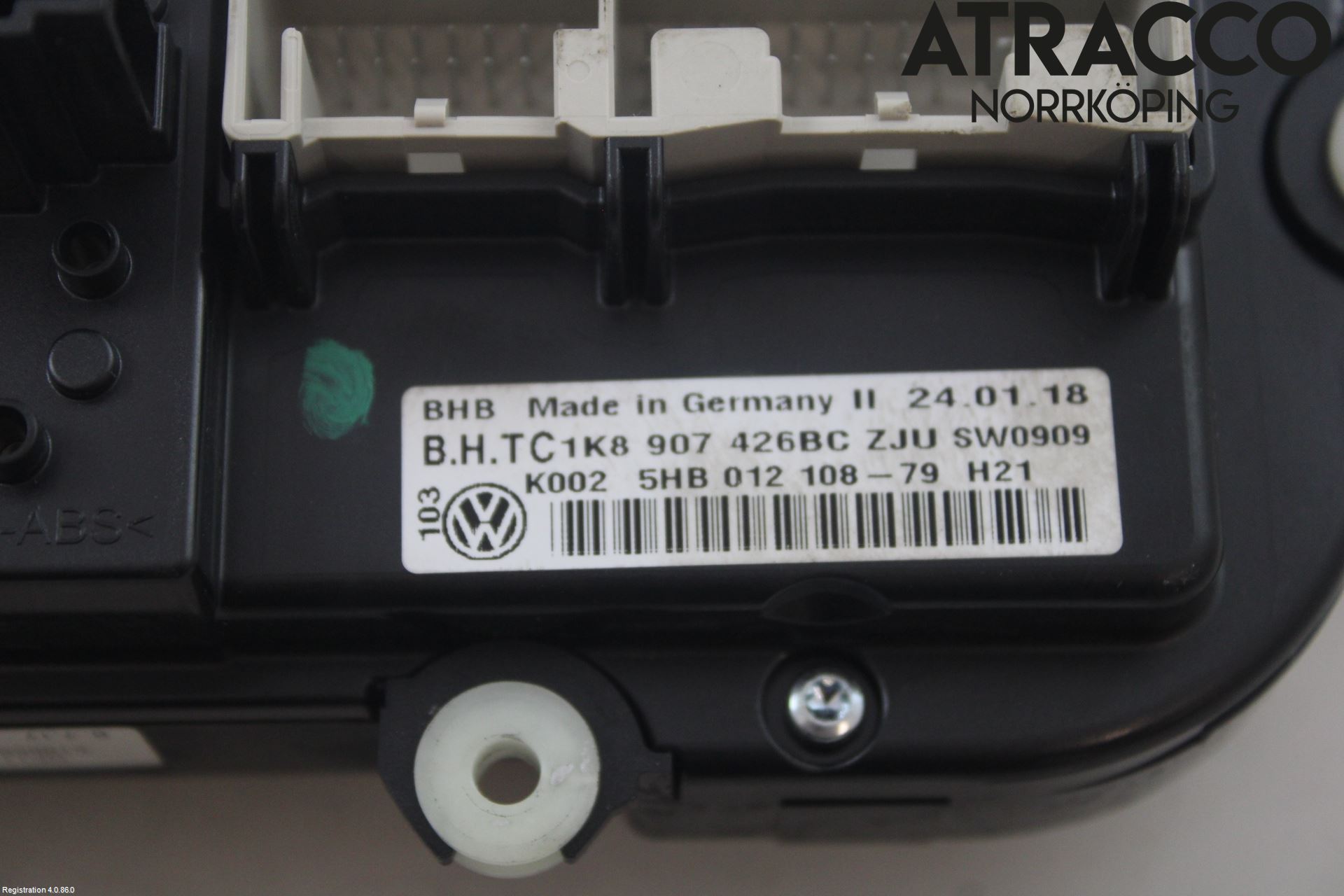 Volkswagen VW CADDY 16-20 Varmeapparat Panel(Regulering)